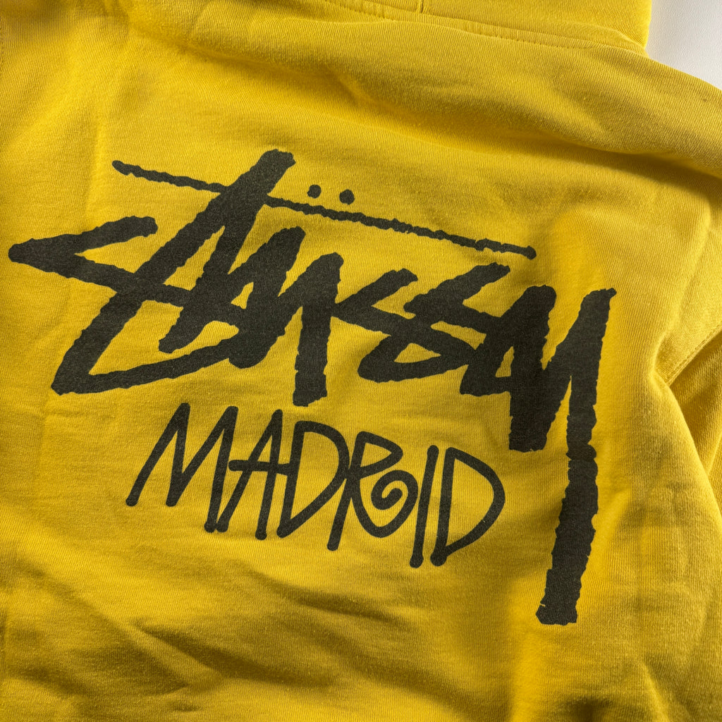 Stussy Madrid Yellow Orange Hoodie (M)