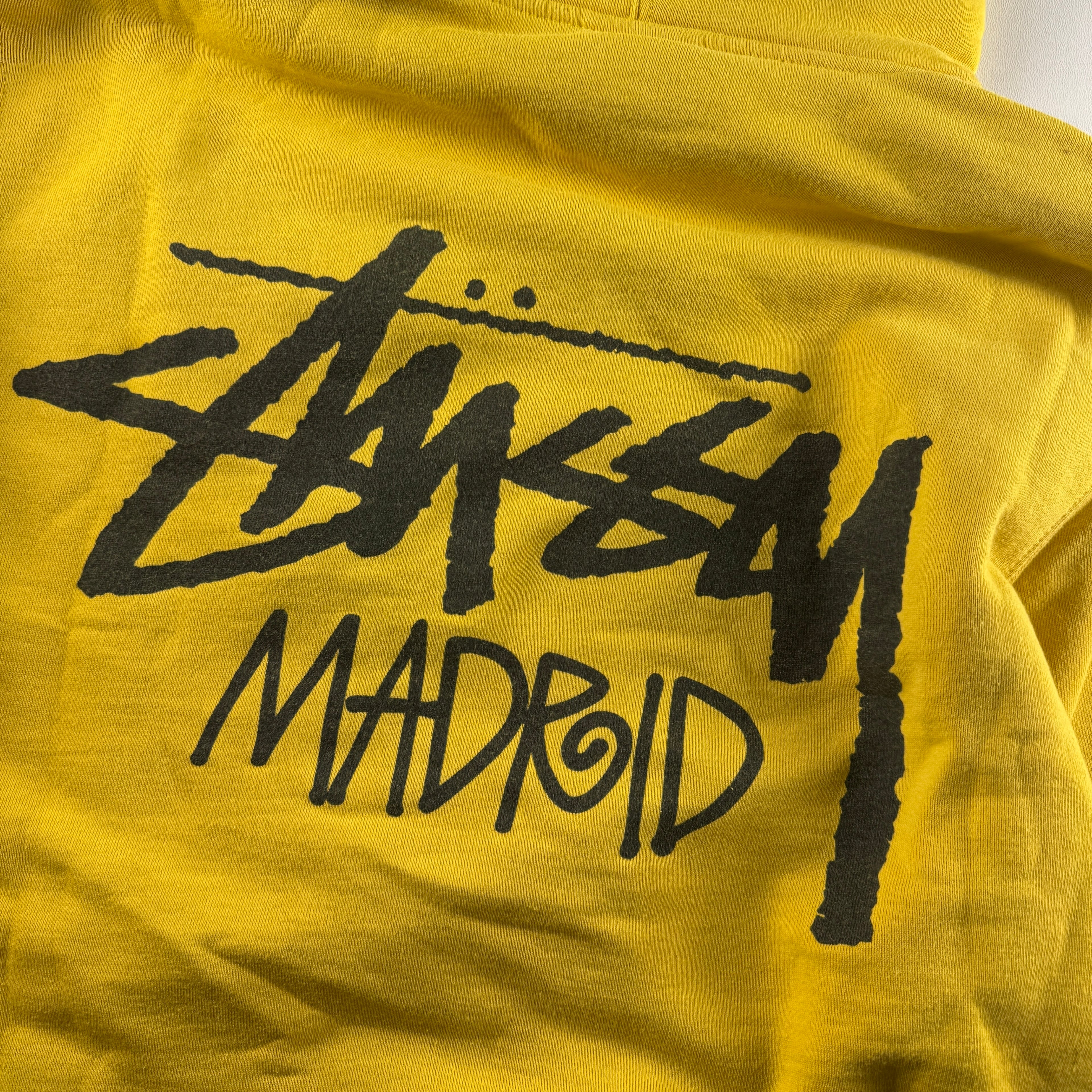 Stussy Madrid Yellow Orange Hoodie (M)