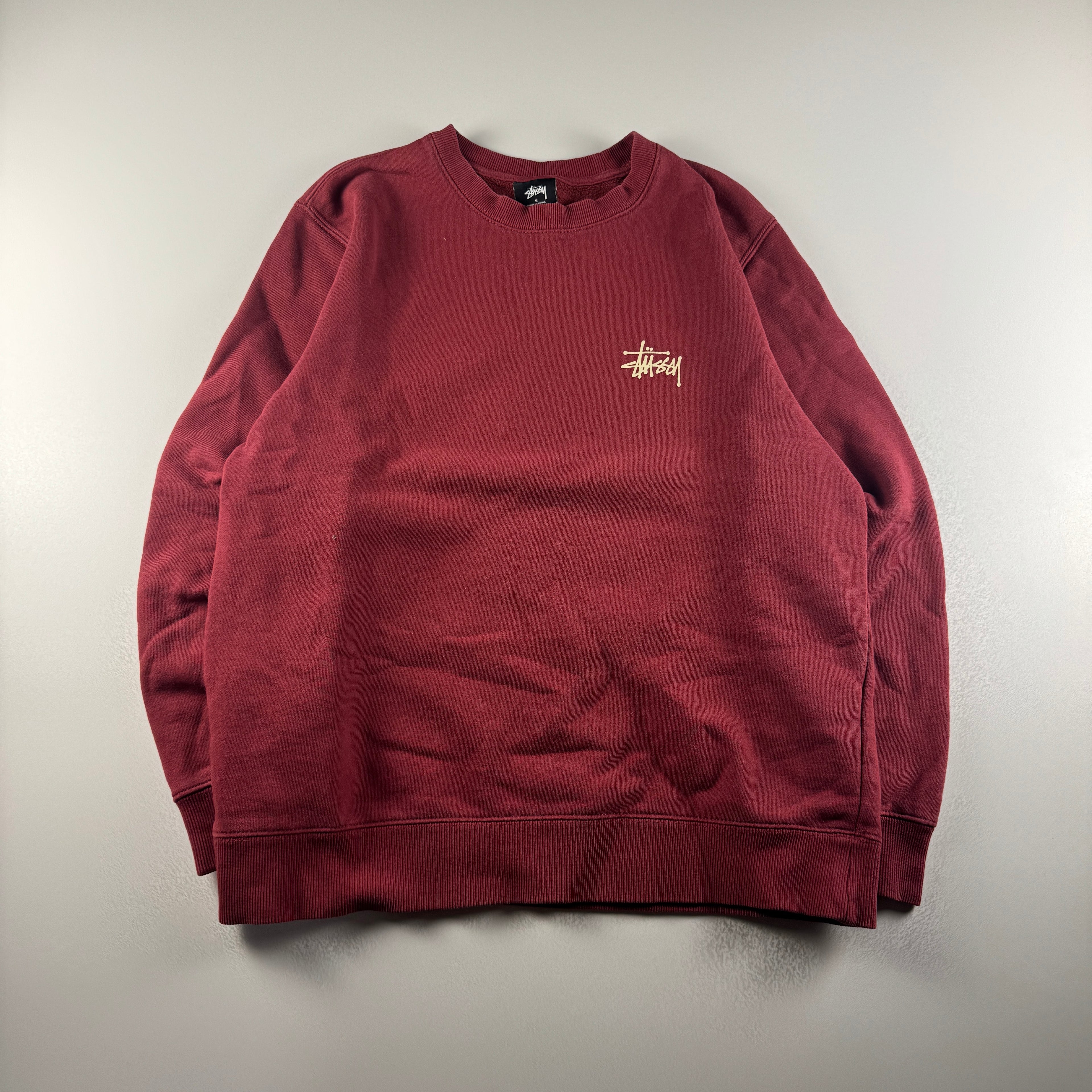 Stussy Logo Red Sweater (S)
