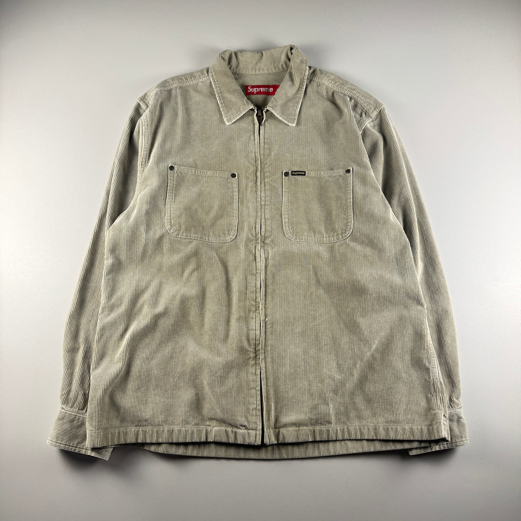 Supreme Corduroy Washed Grey Jacket (M)