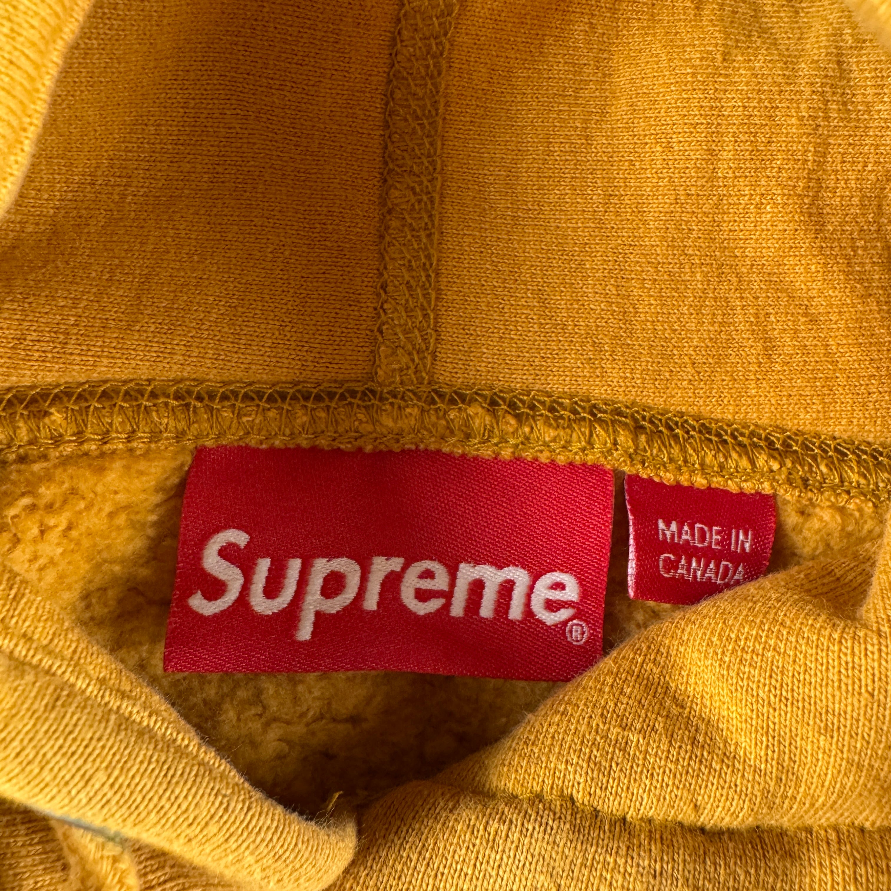 Supreme Box Logo Mustard Orange Hoodie (M)
