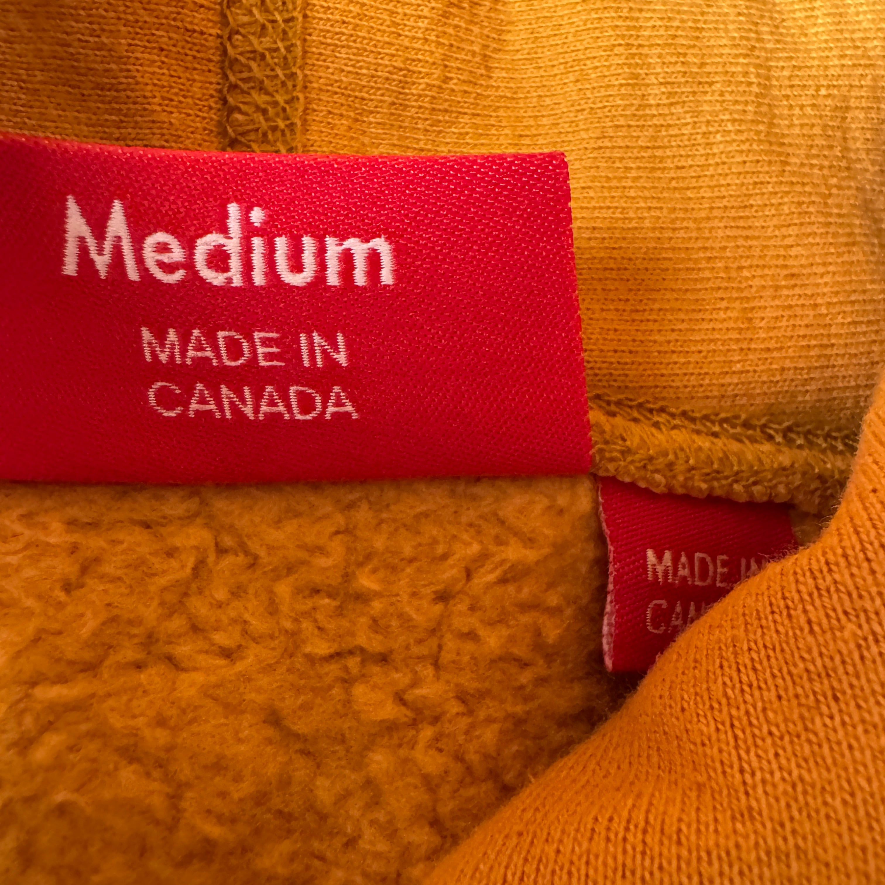 Supreme Box Logo Mustard Orange Hoodie (M)