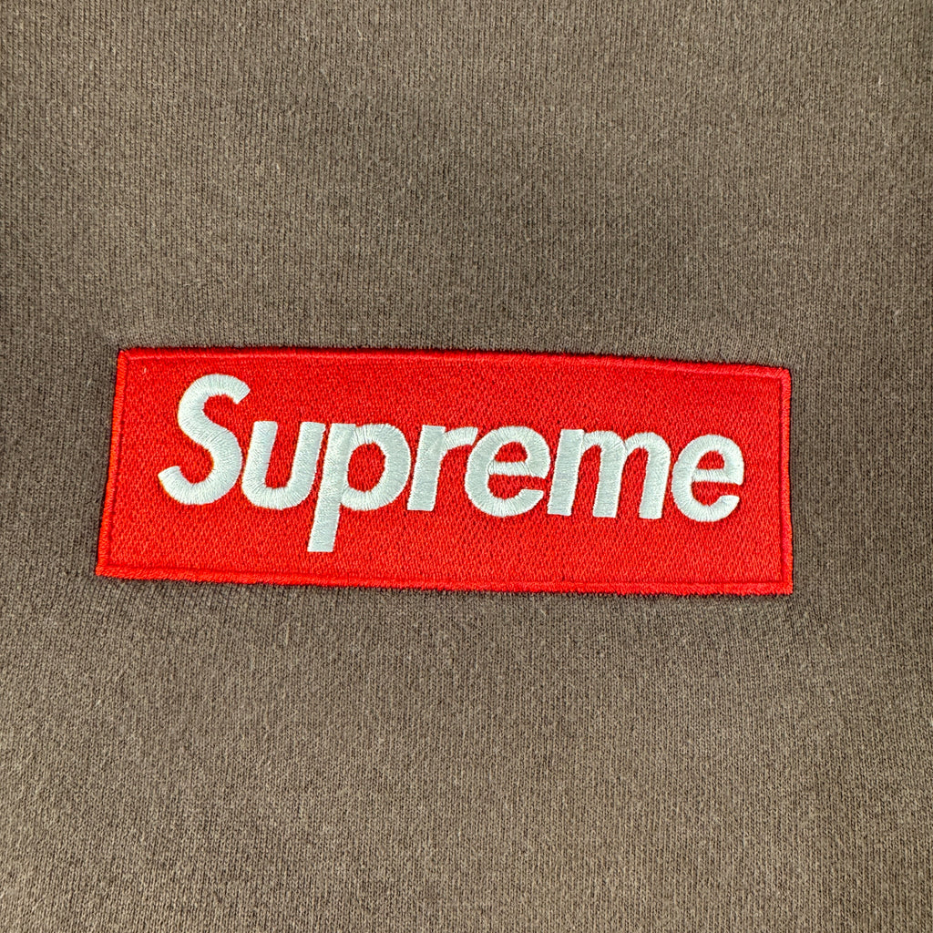 Supreme Box Logo Brown Sweater (L)