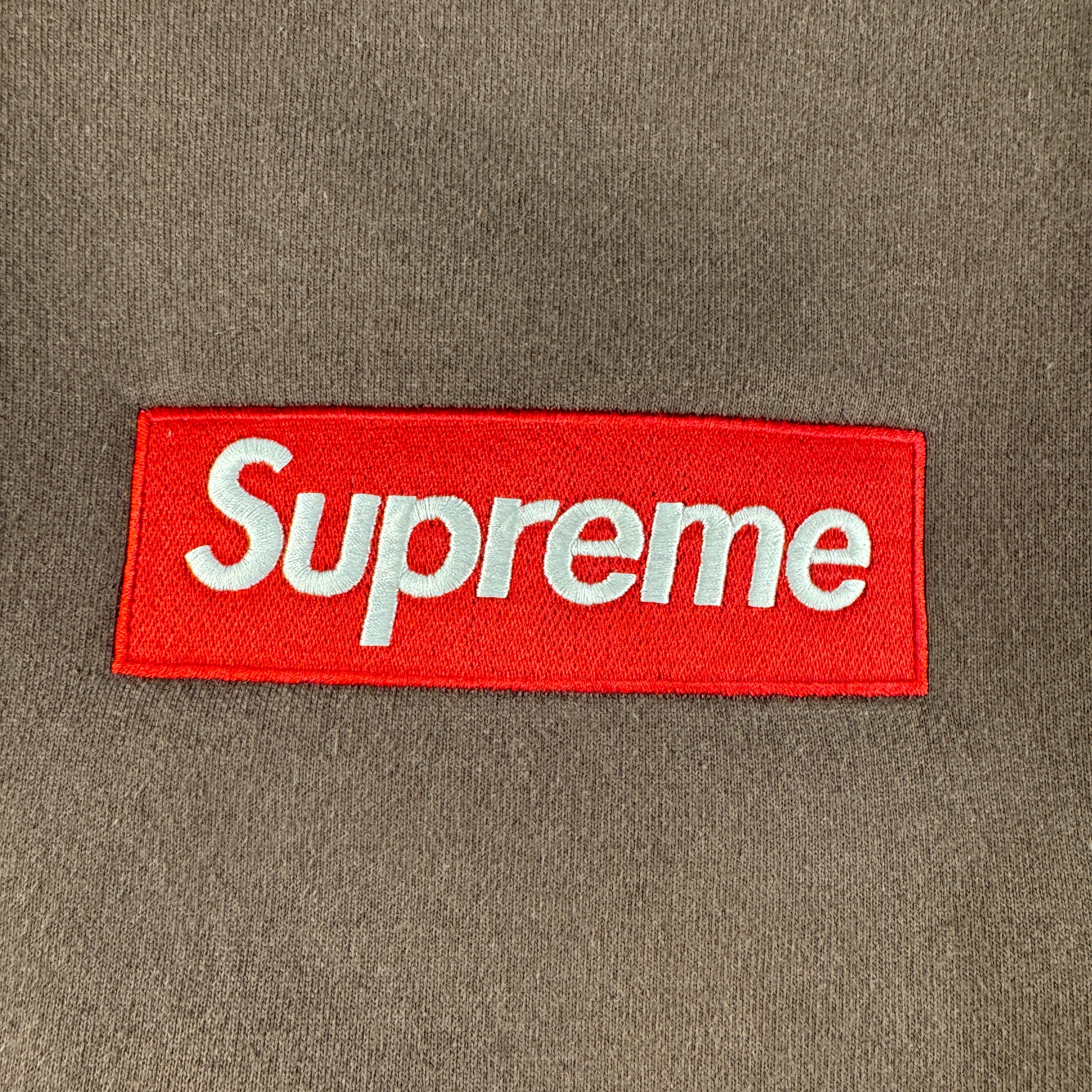 Supreme Box Logo Brown Sweater (L)