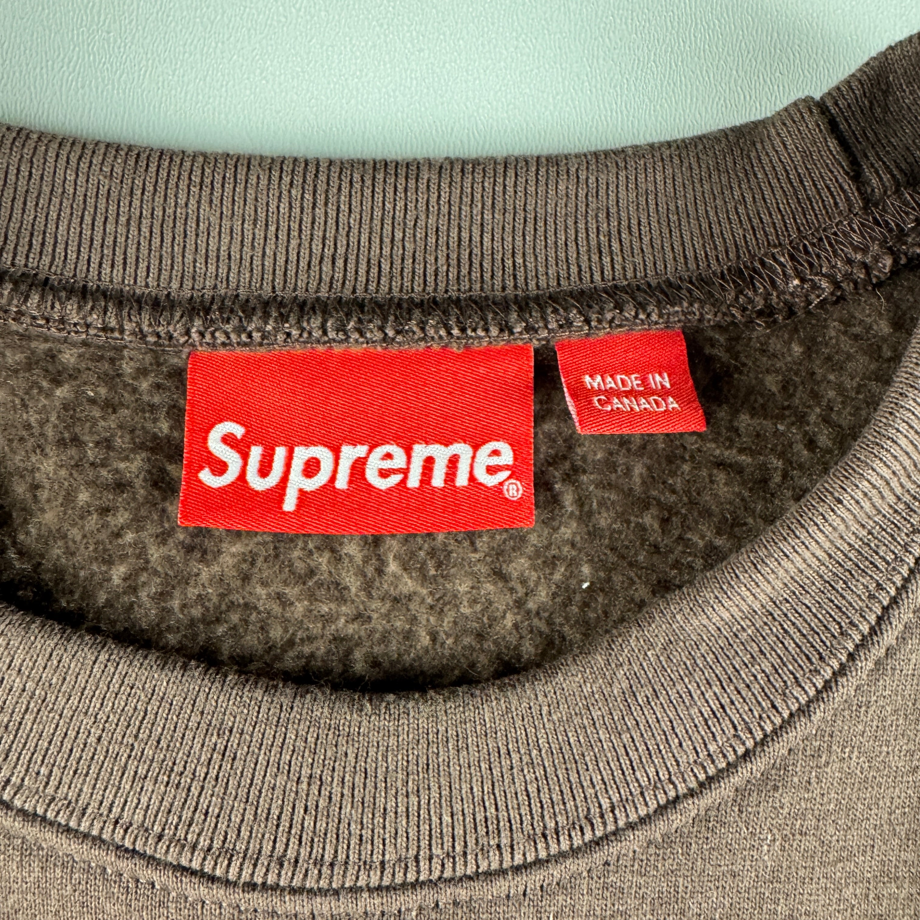 Supreme Box Logo Brown Sweater (L)
