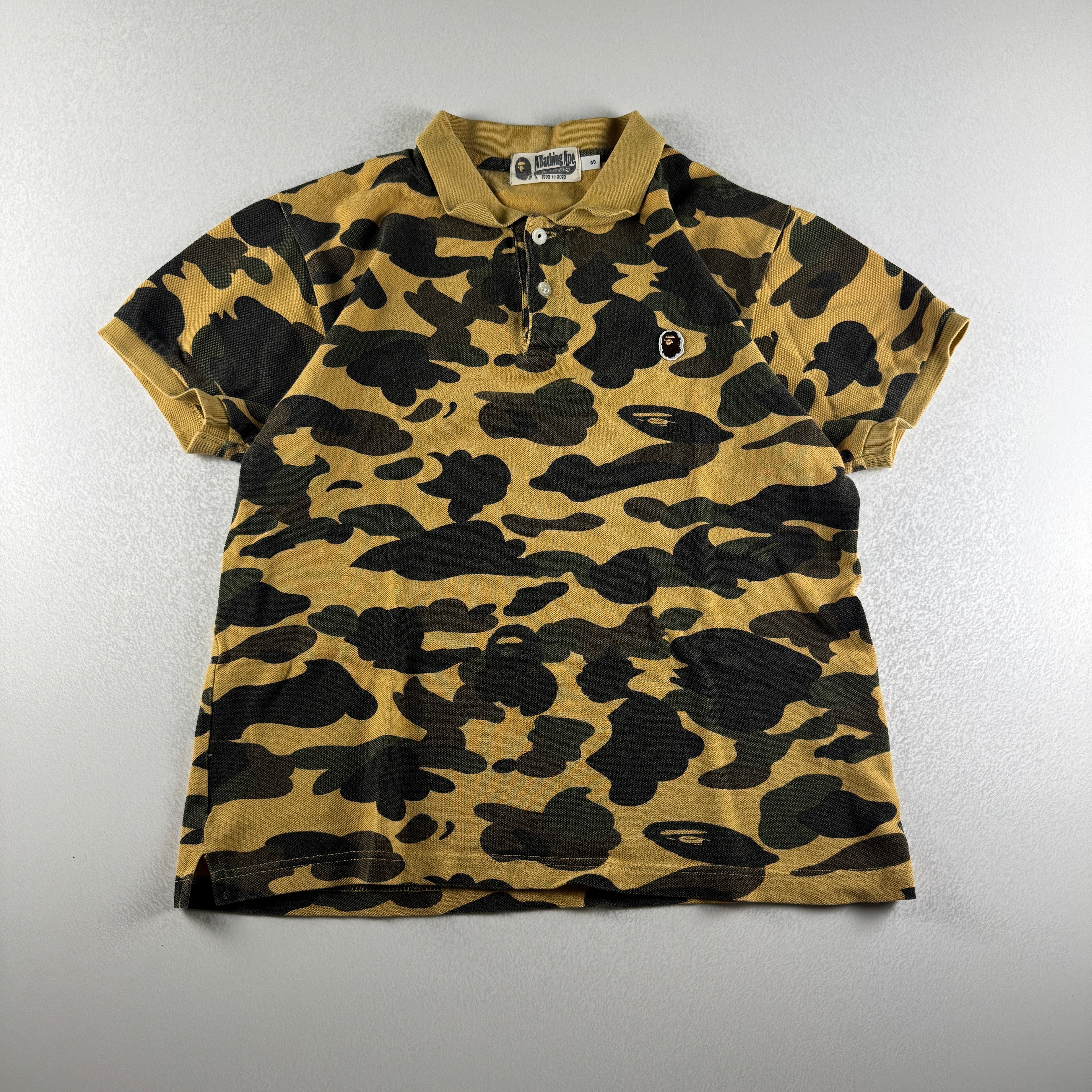 BAPE Green Camo S/S Polo (S)