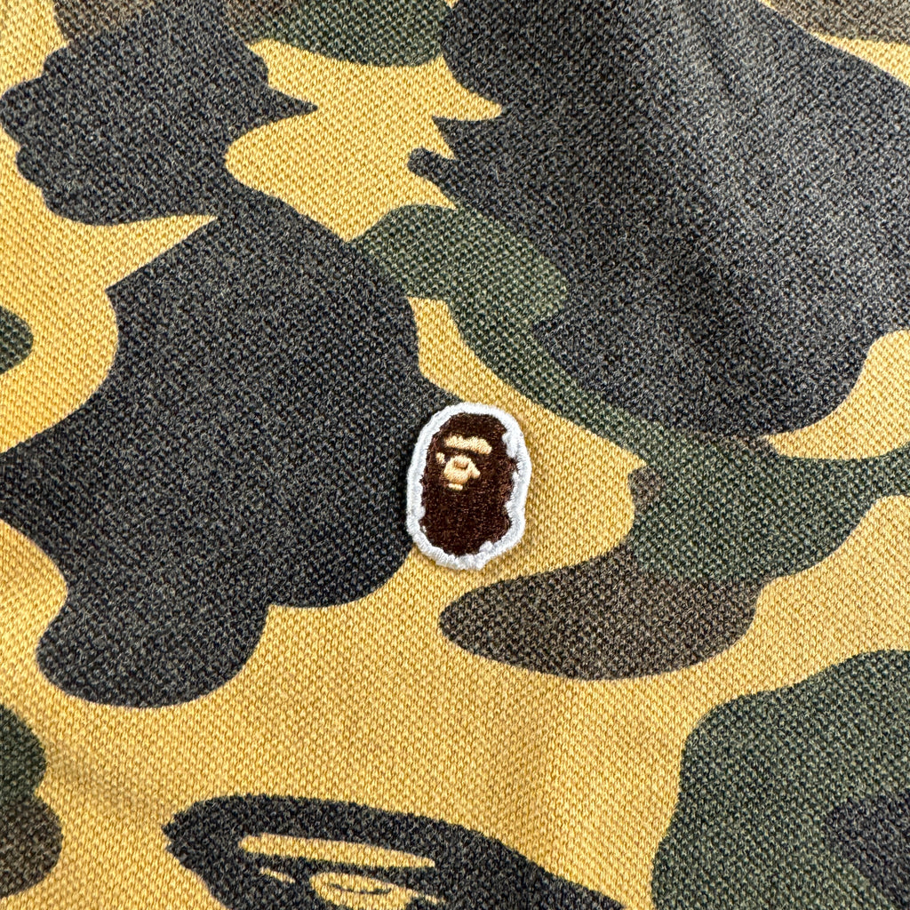 BAPE Green Camo S/S Polo (S)