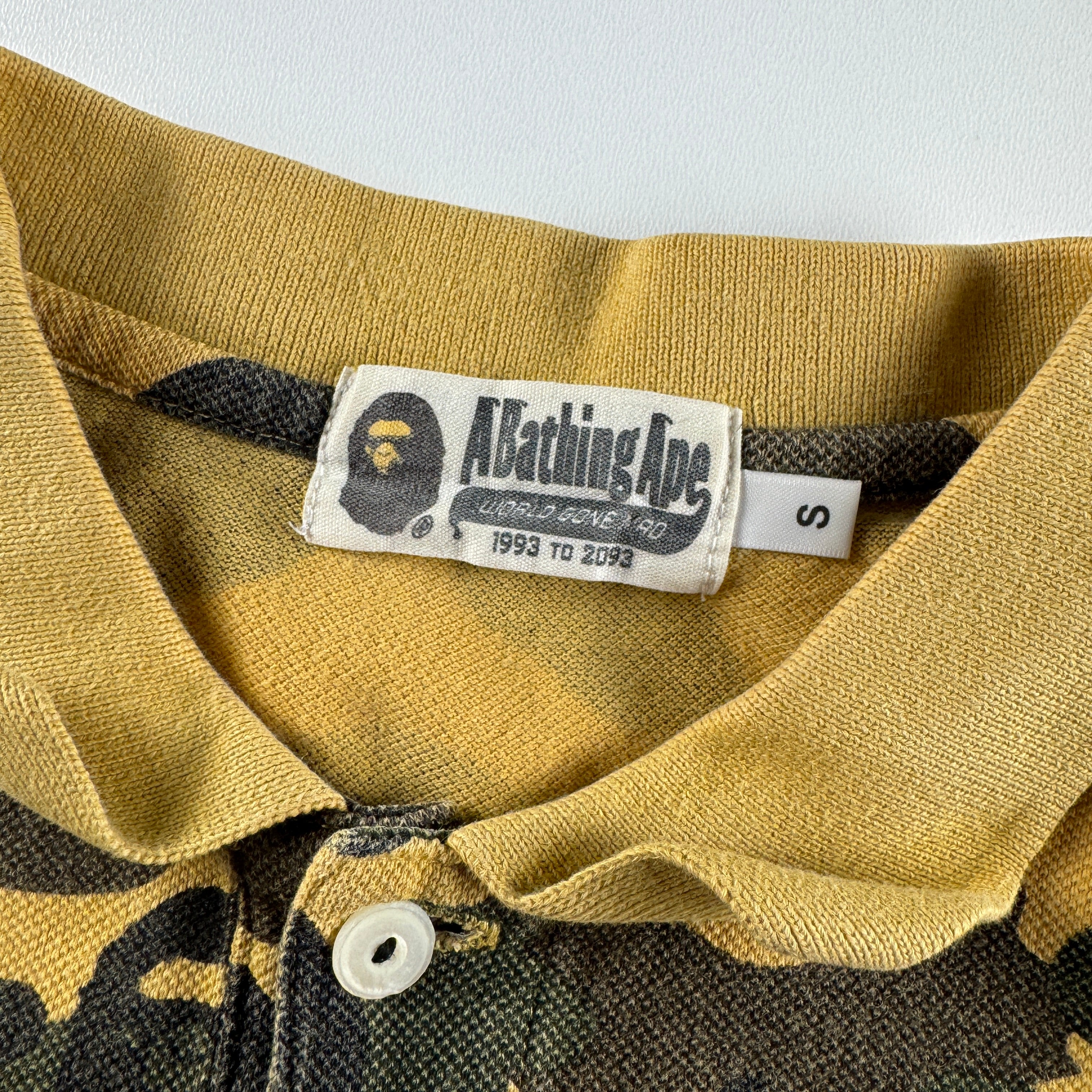 BAPE Green Camo S/S Polo (S)