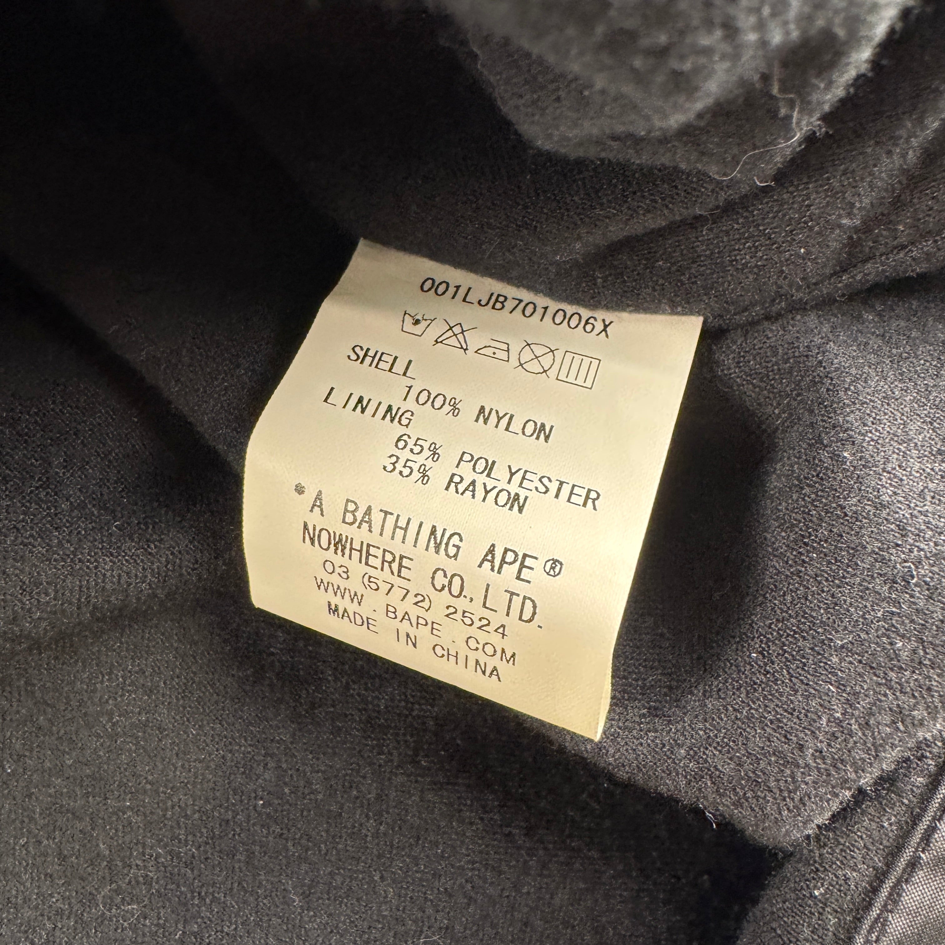 BAPE College Black Coach Jacket (M)