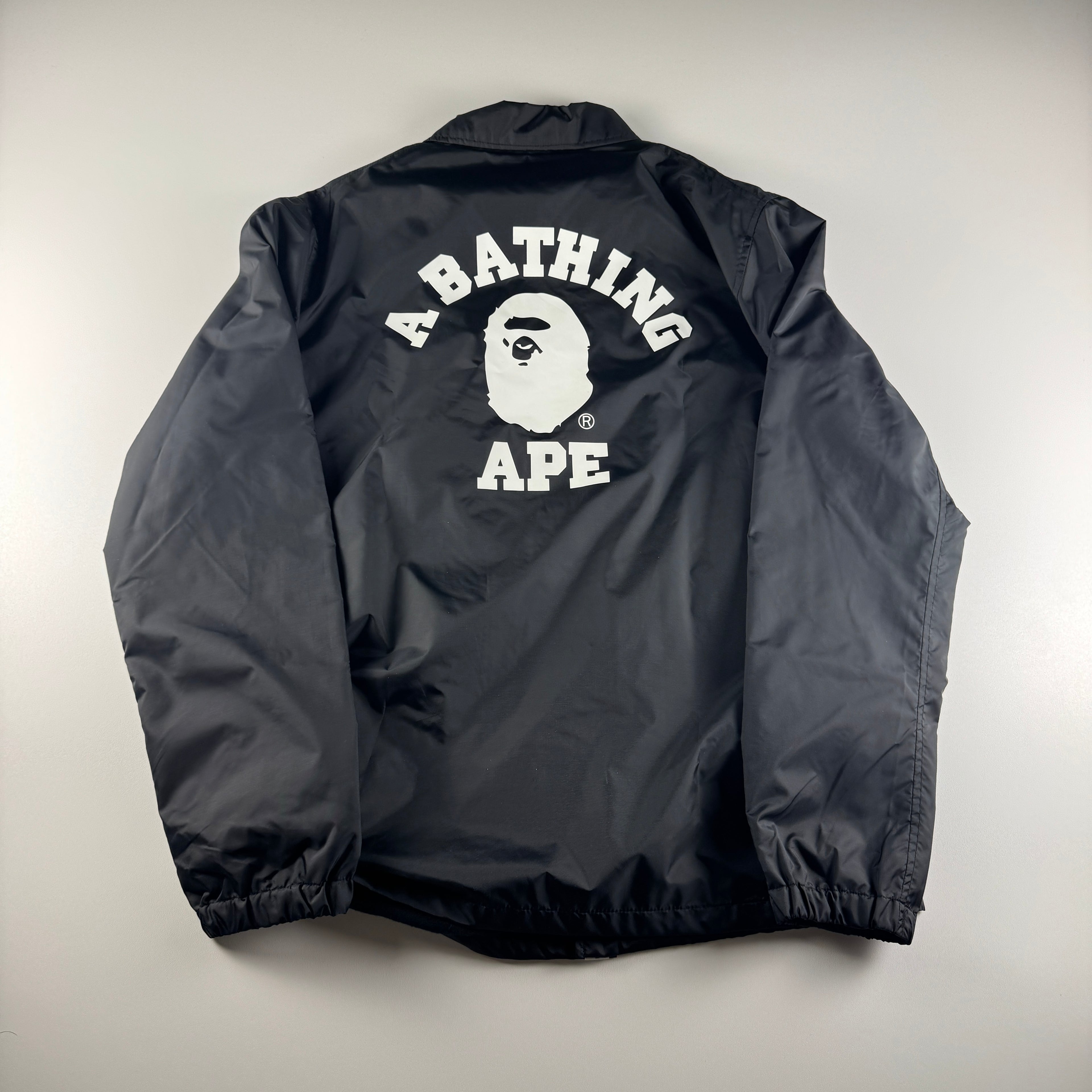 BAPE College Black Coach Jacket (M)
