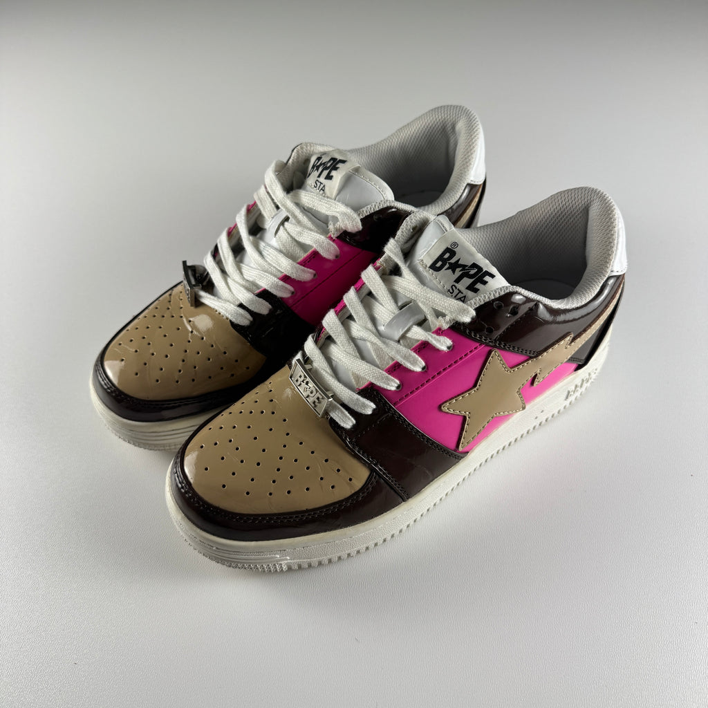 Bape Sta Low Brown Pink Beige (US8 / EU41) - 7/10
