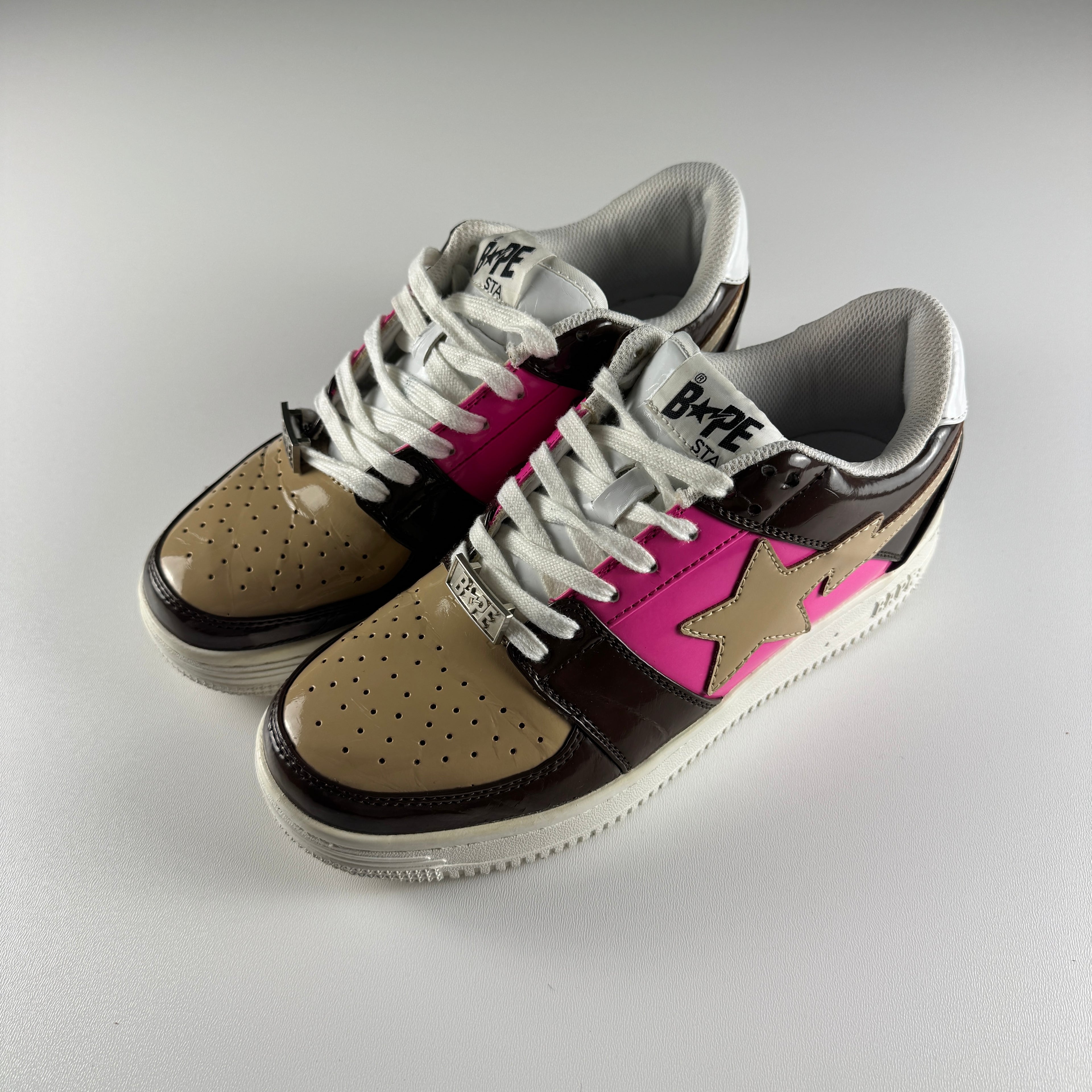 Bape Sta Low Brown Pink Beige (US8 / EU41) - 7/10