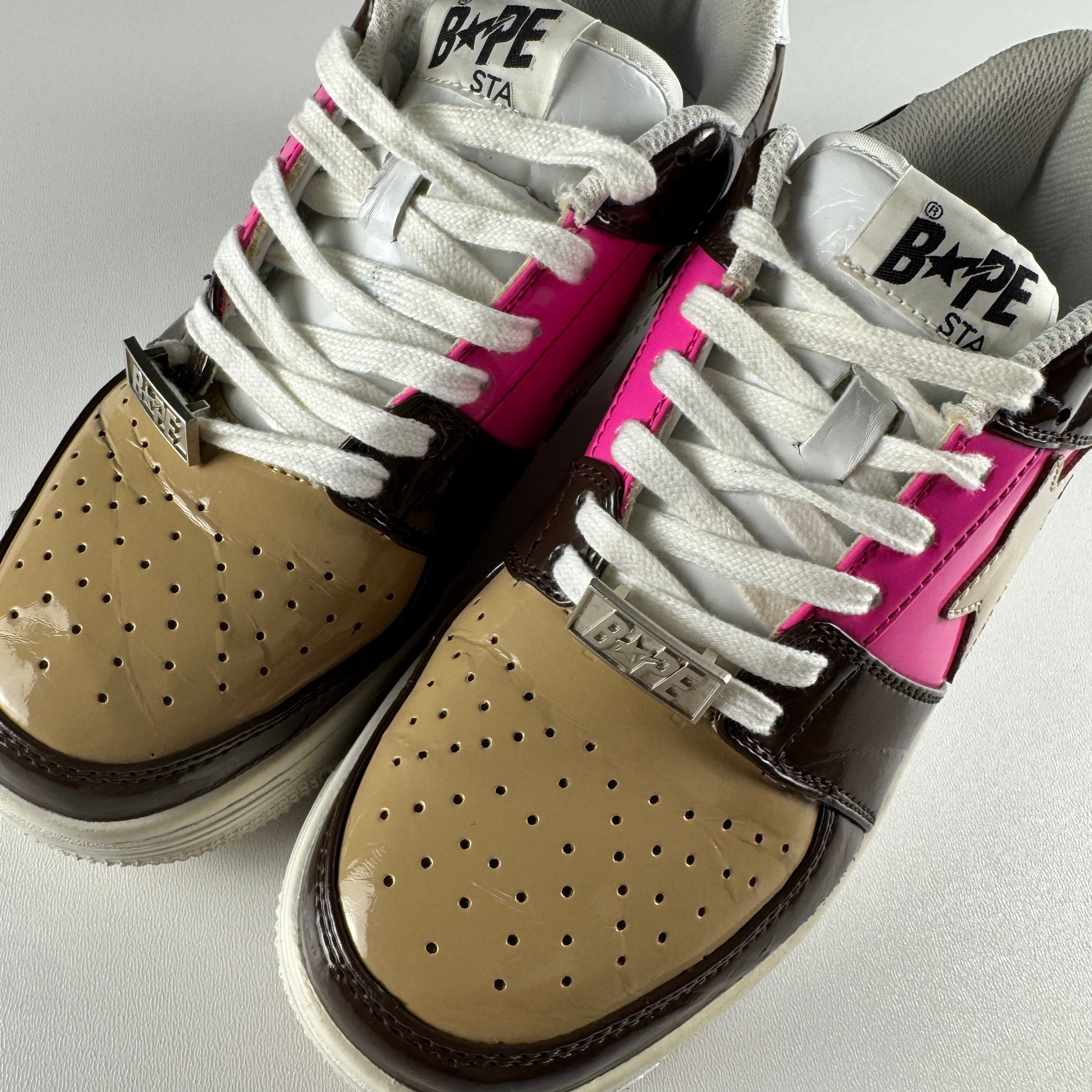 Bape Sta Low Brown Pink Beige (US8 / EU41) - 7/10