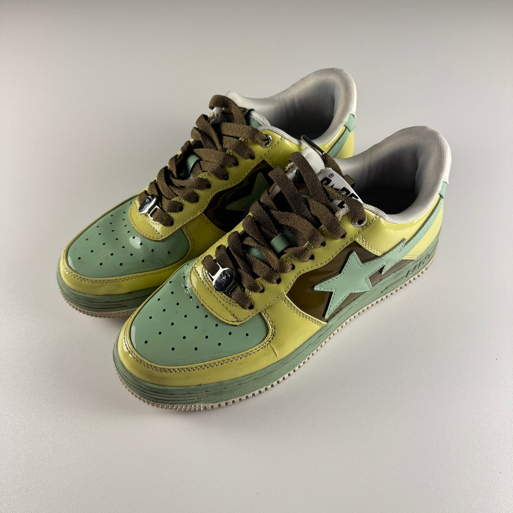 Bape Sta Patent Beige Green (US9 / EU42.5) - 7/10