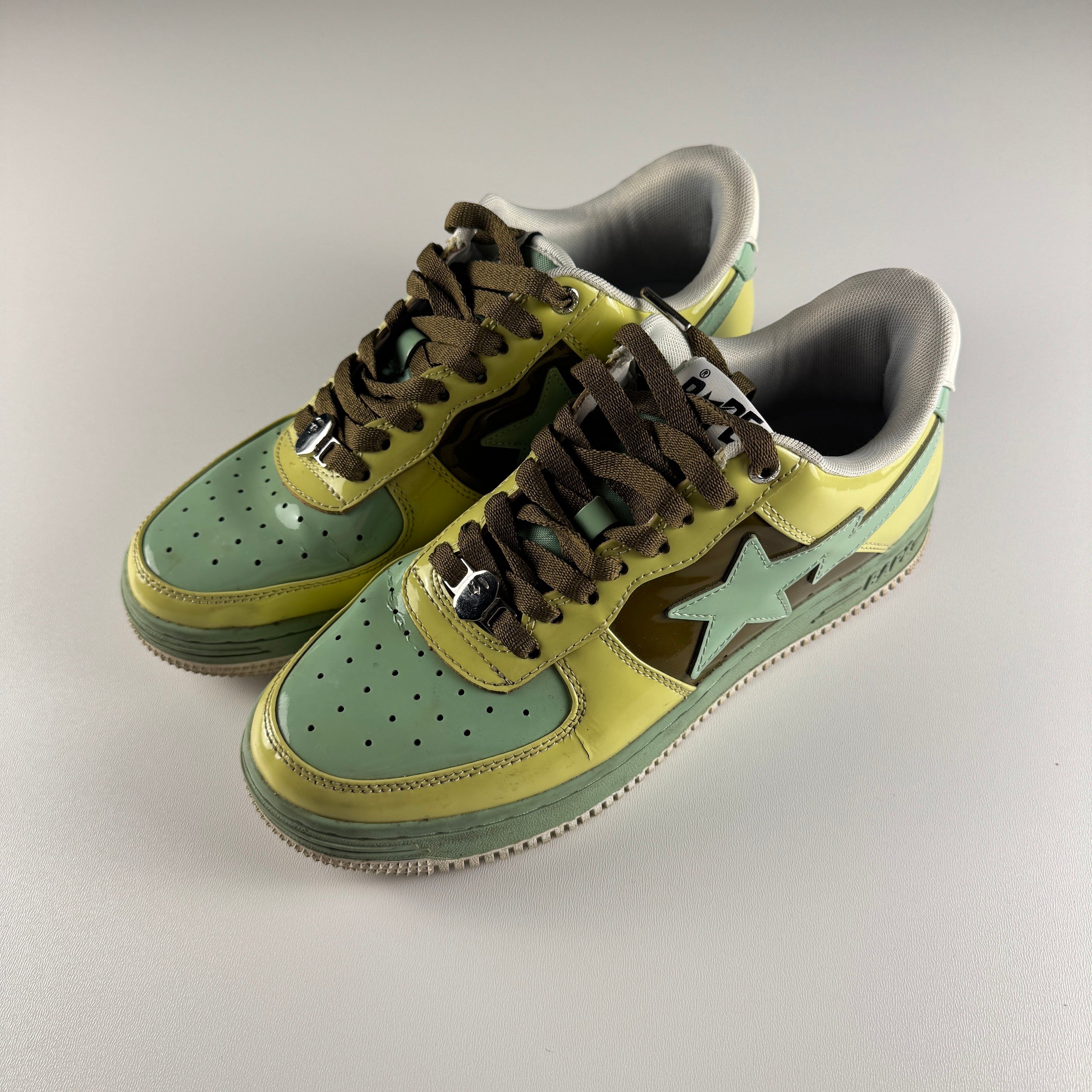 Bape Sta Patent Beige Green (US9 / EU42.5) - 7/10