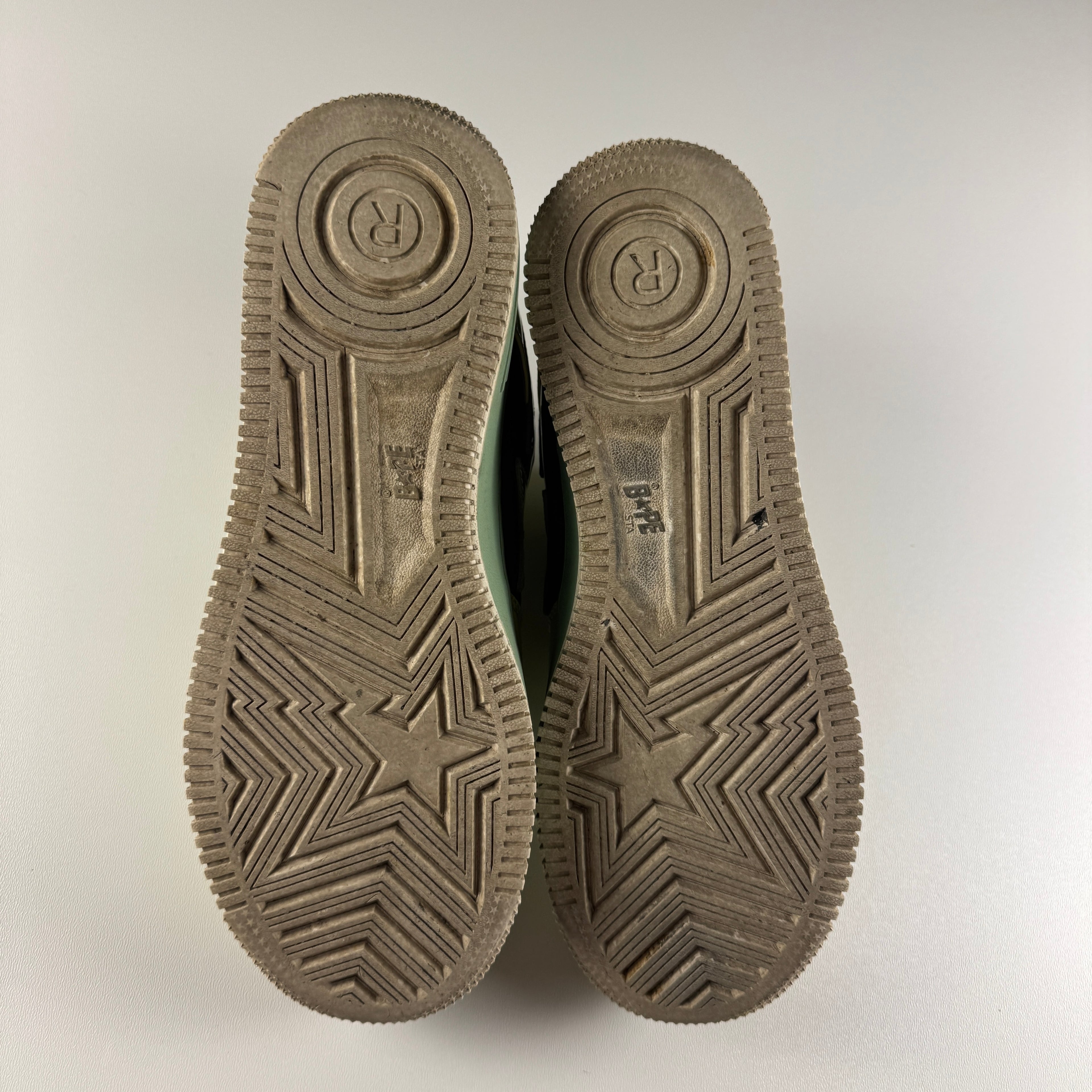 Bape Sta Patent Beige Green (US9 / EU42.5) - 7/10
