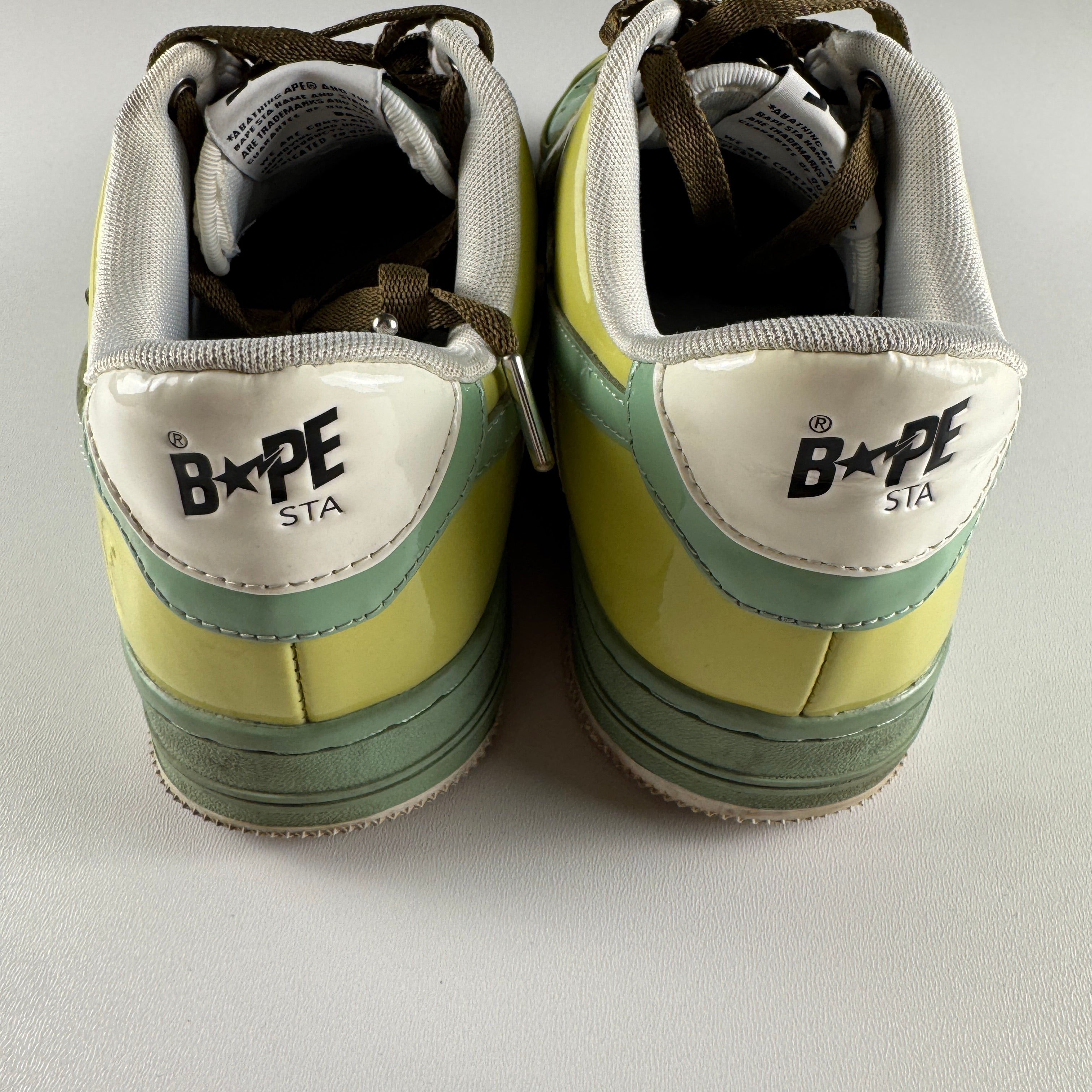 Bape Sta Patent Beige Green (US9 / EU42.5) - 7/10