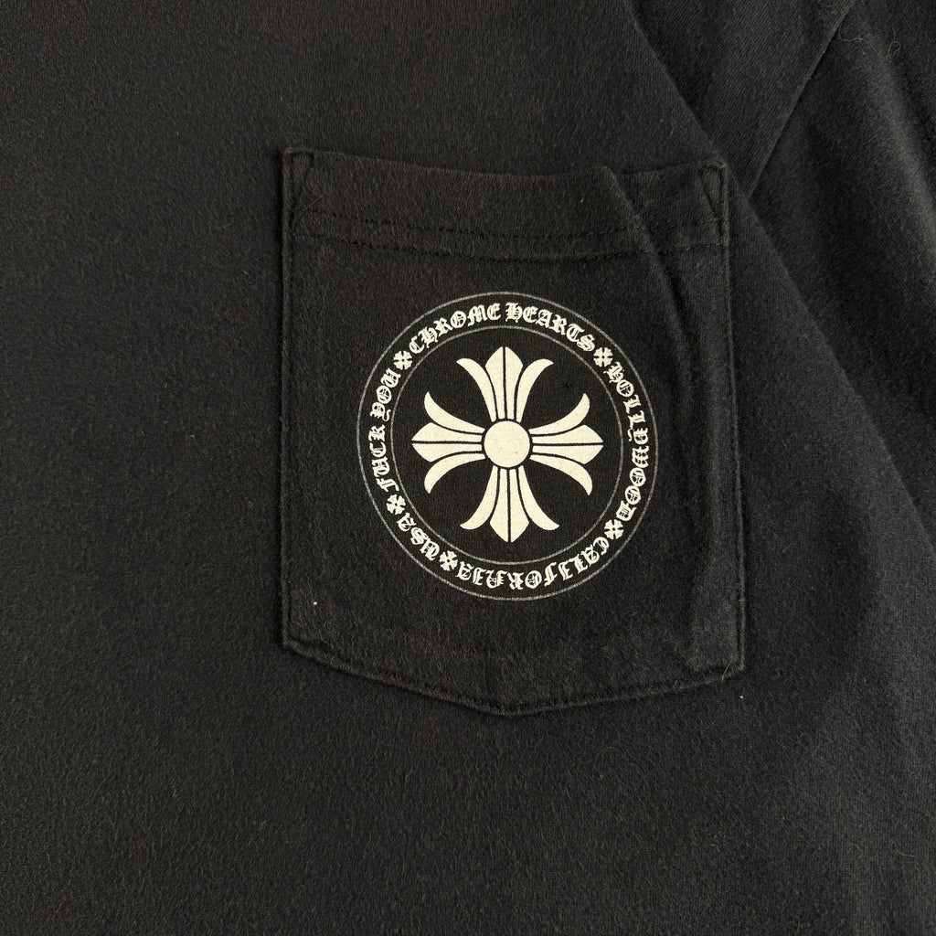 Chrome Hearts Round Plus Shield Logo Black Long Sleeve (L)