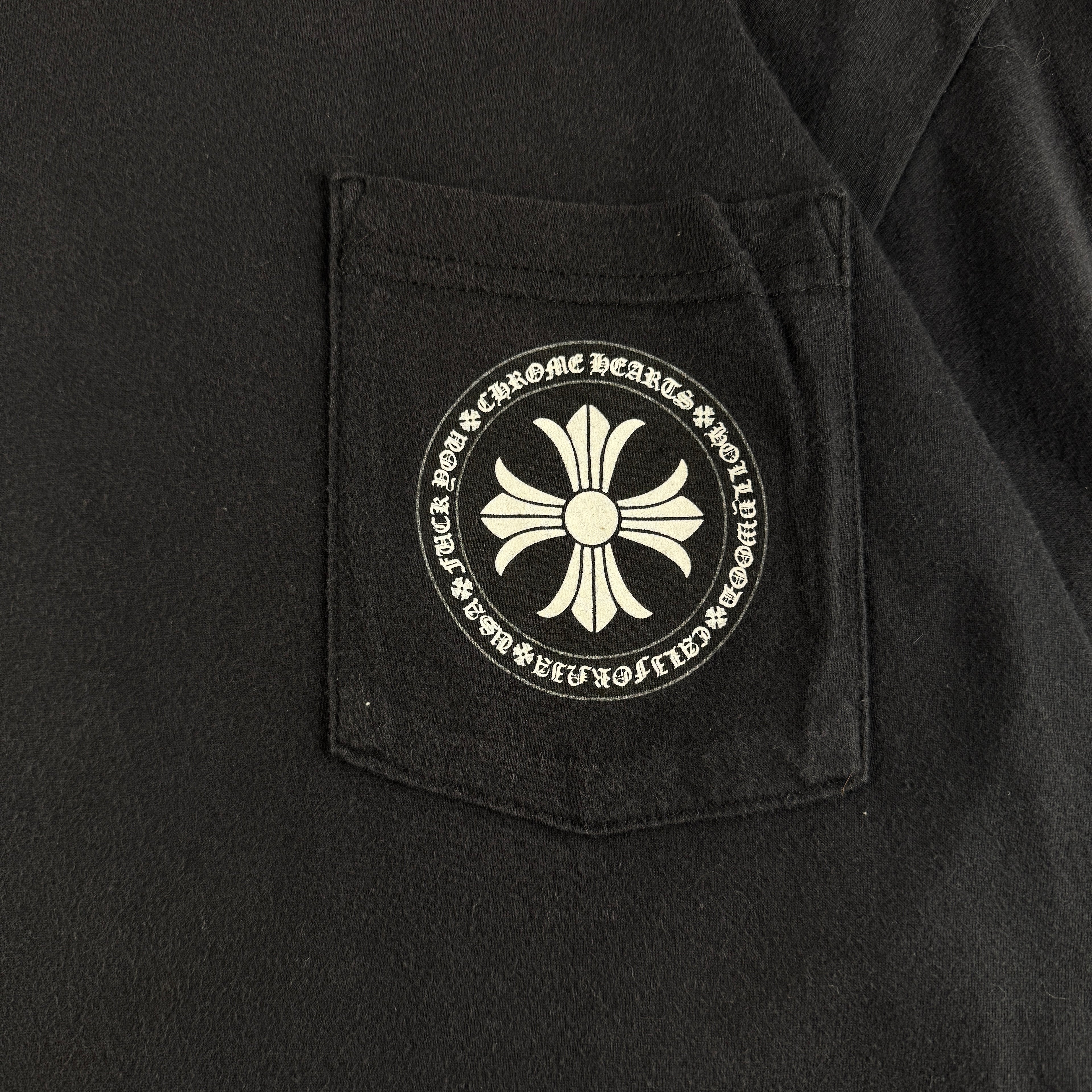 Chrome Hearts Round Plus Shield Logo Black Long Sleeve (L)