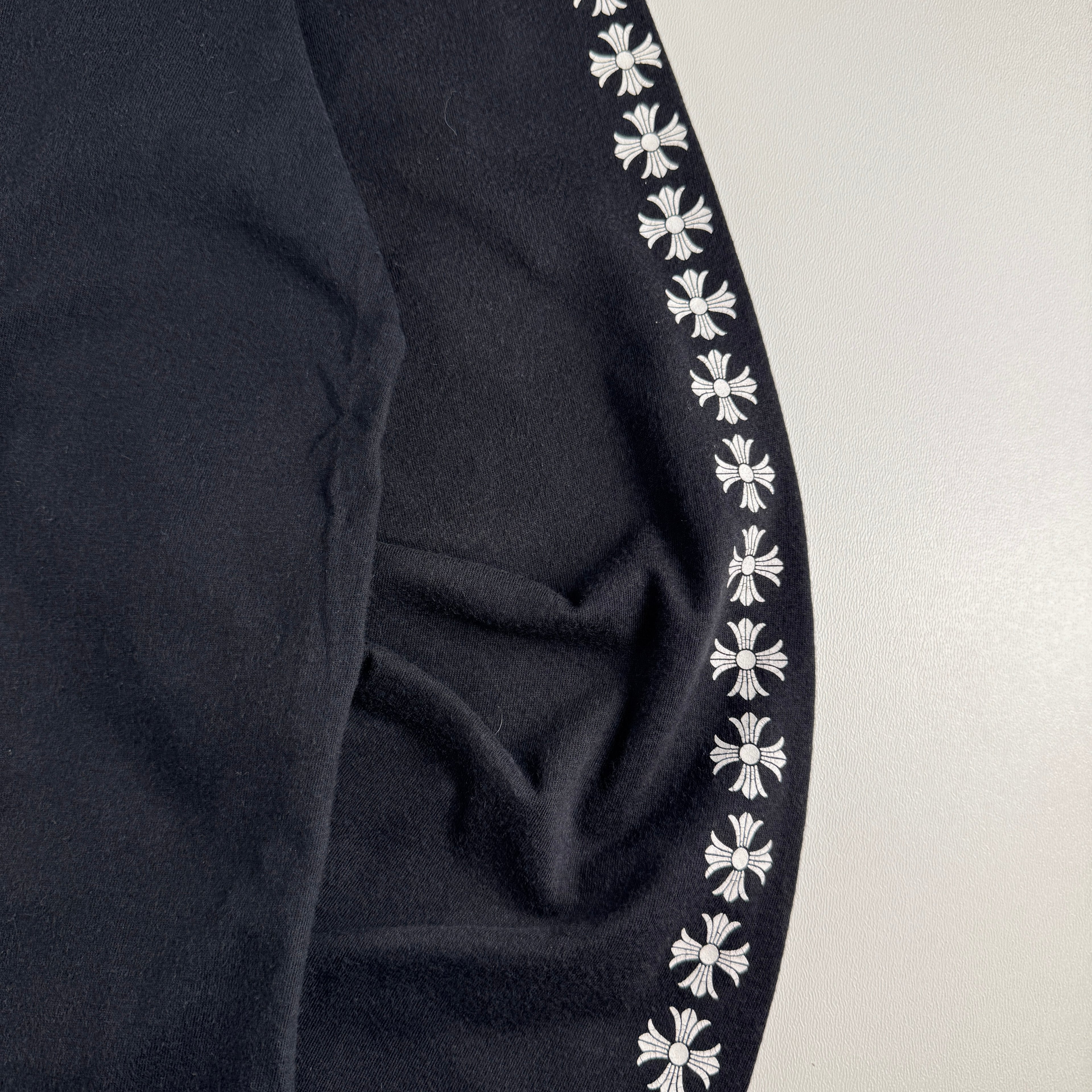 Chrome Hearts Round Plus Shield Logo Black Long Sleeve (L)