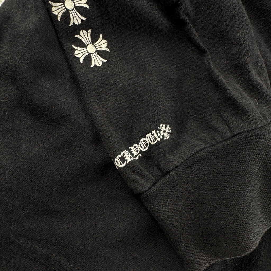 Chrome Hearts Round Plus Shield Logo Black Long Sleeve (L)