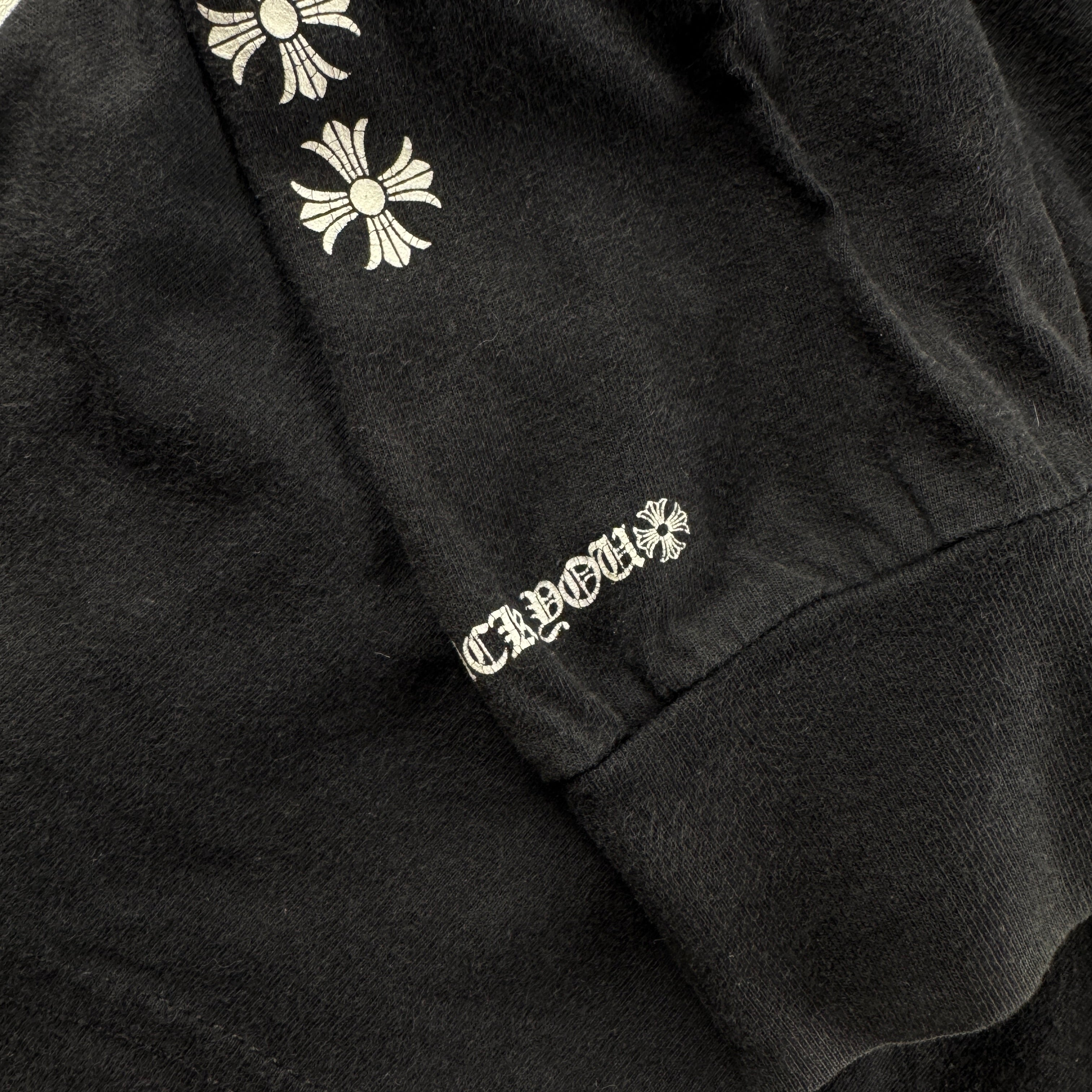 Chrome Hearts Round Plus Shield Logo Black Long Sleeve (L)