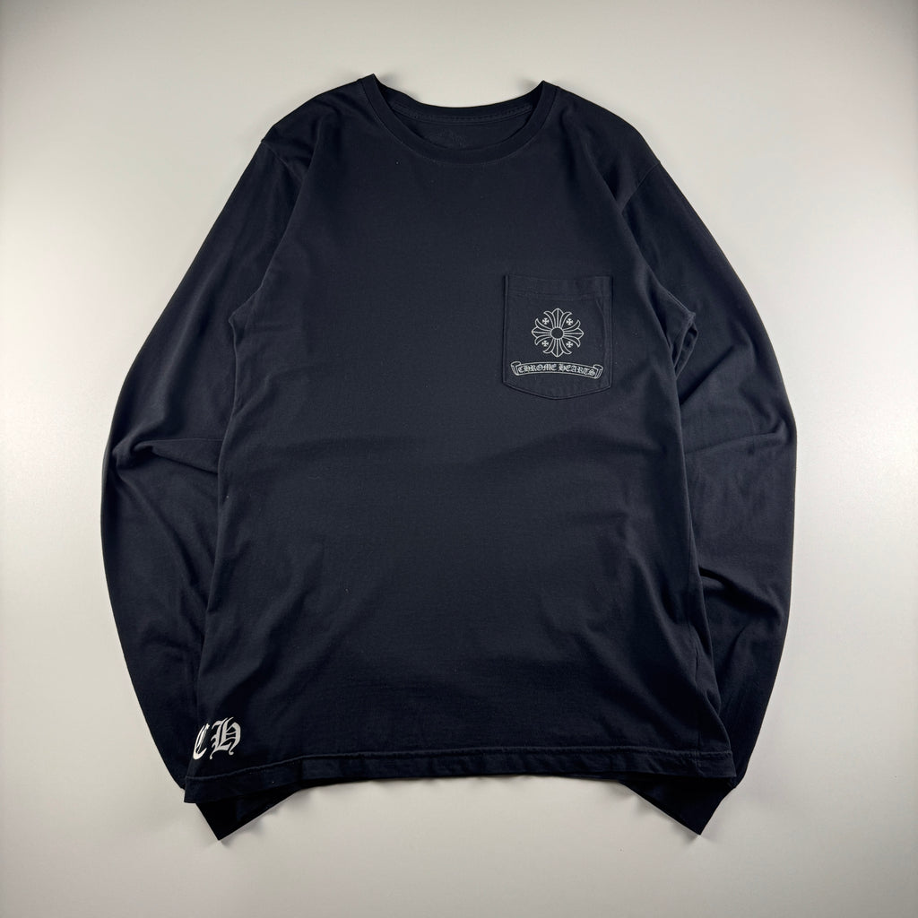 Chrome Hearts Framed Cross Black Long Sleeve (M)