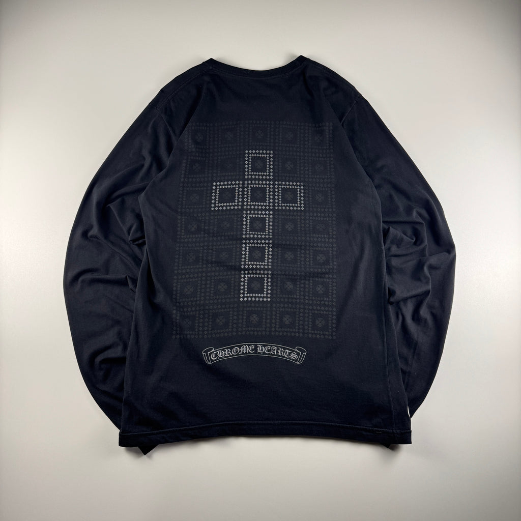 Chrome Hearts Framed Cross Black Long Sleeve (M)