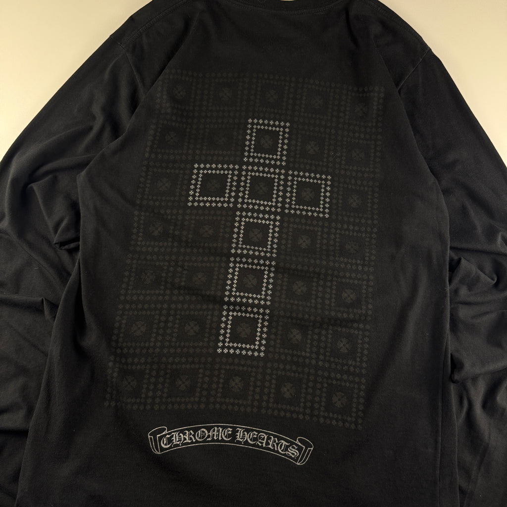 Chrome Hearts Framed Cross Black Long Sleeve (M)
