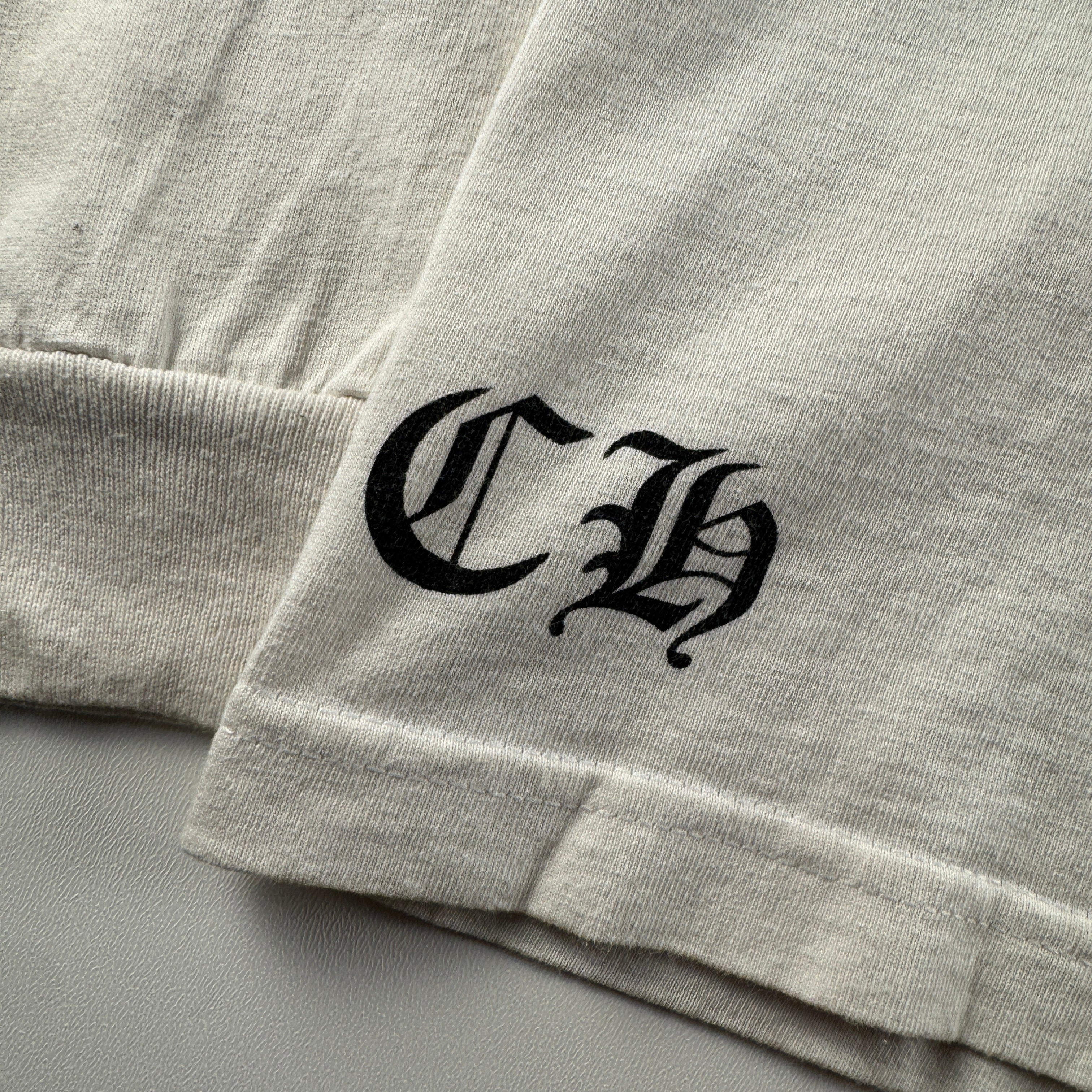 Chrome Hearts Shoulders Logo U.S.A. White Long Sleeve (S)