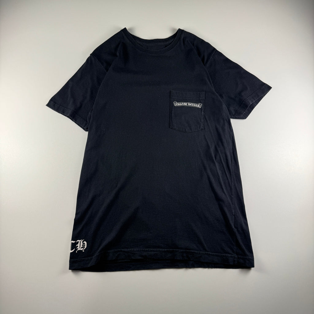 Chrome Hearts Black Vine Scroll Print Black Tee (M)