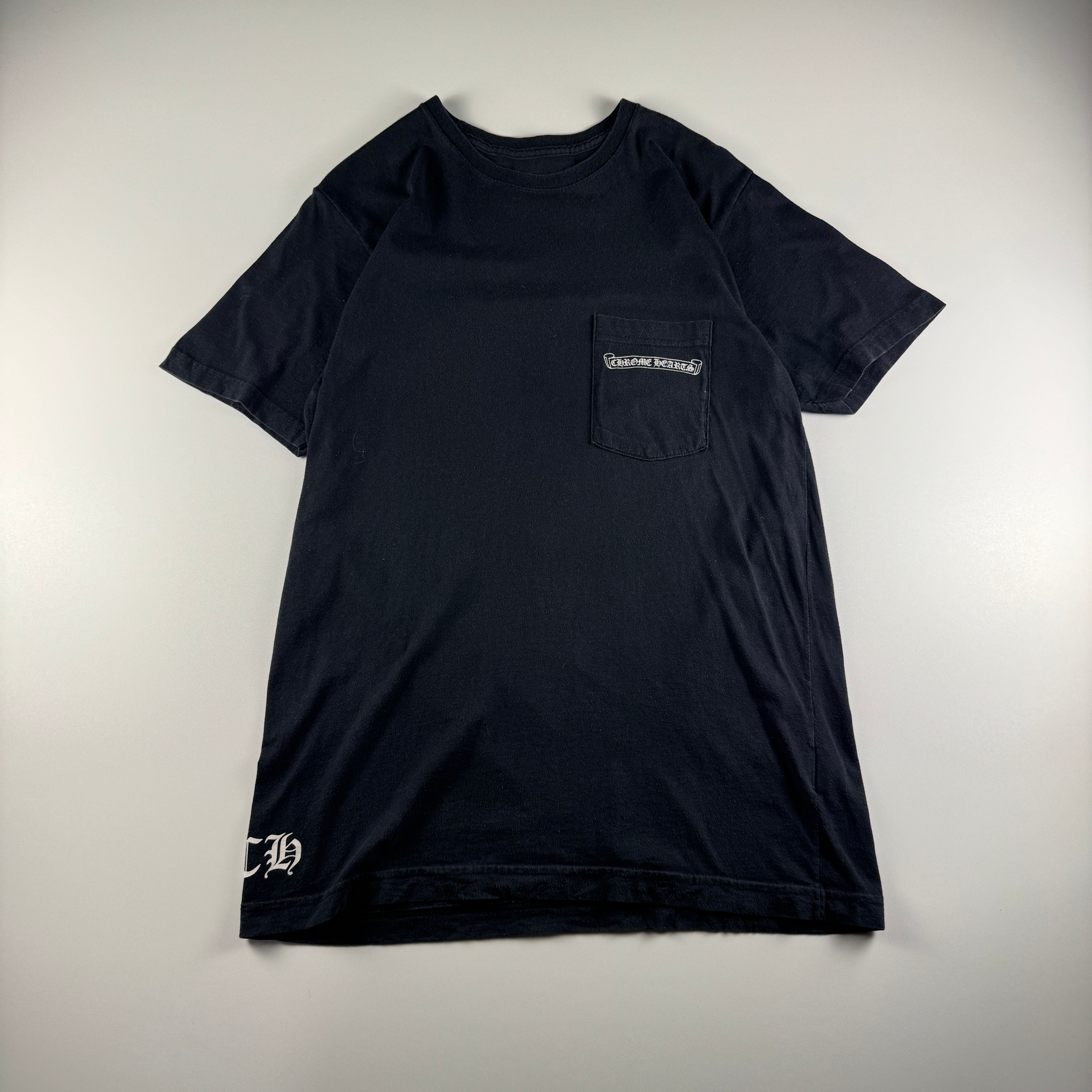 Chrome Hearts Black Vine Scroll Print Black Tee (M)