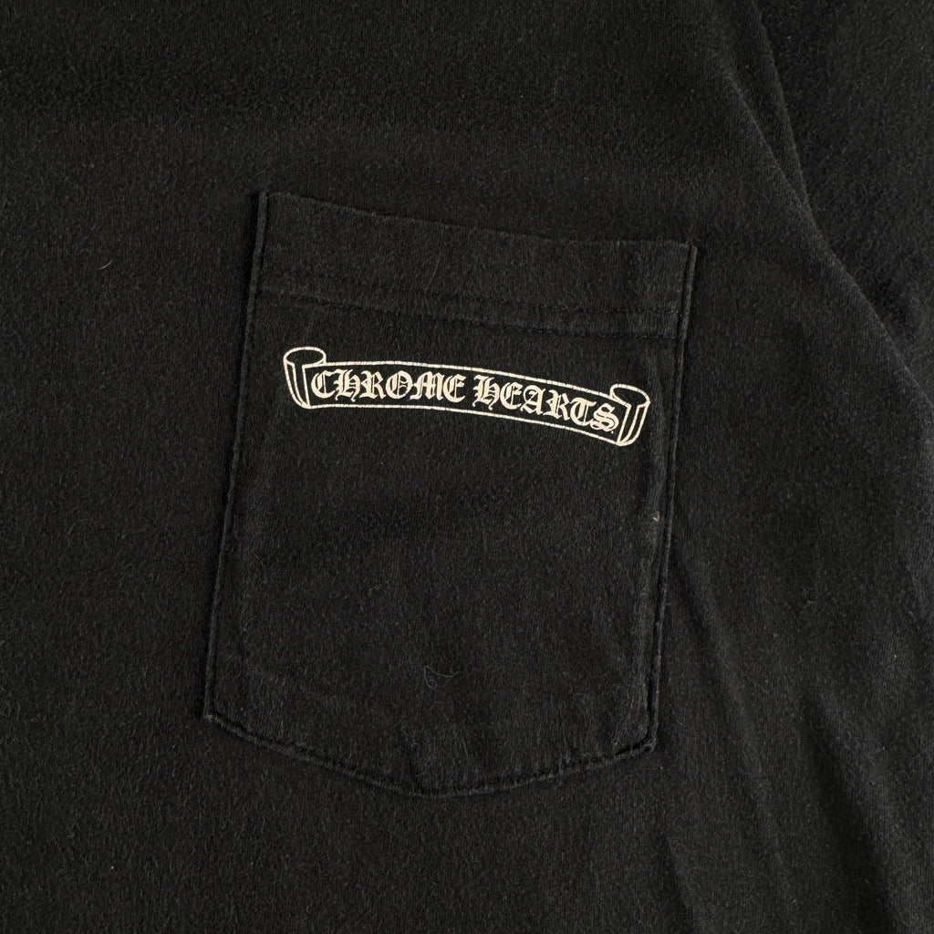 Chrome Hearts Black Vine Scroll Print Black Tee (M)