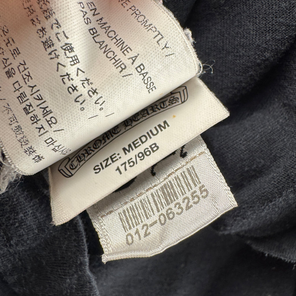 Chrome Hearts Black Vine Scroll Print Black Tee (M)