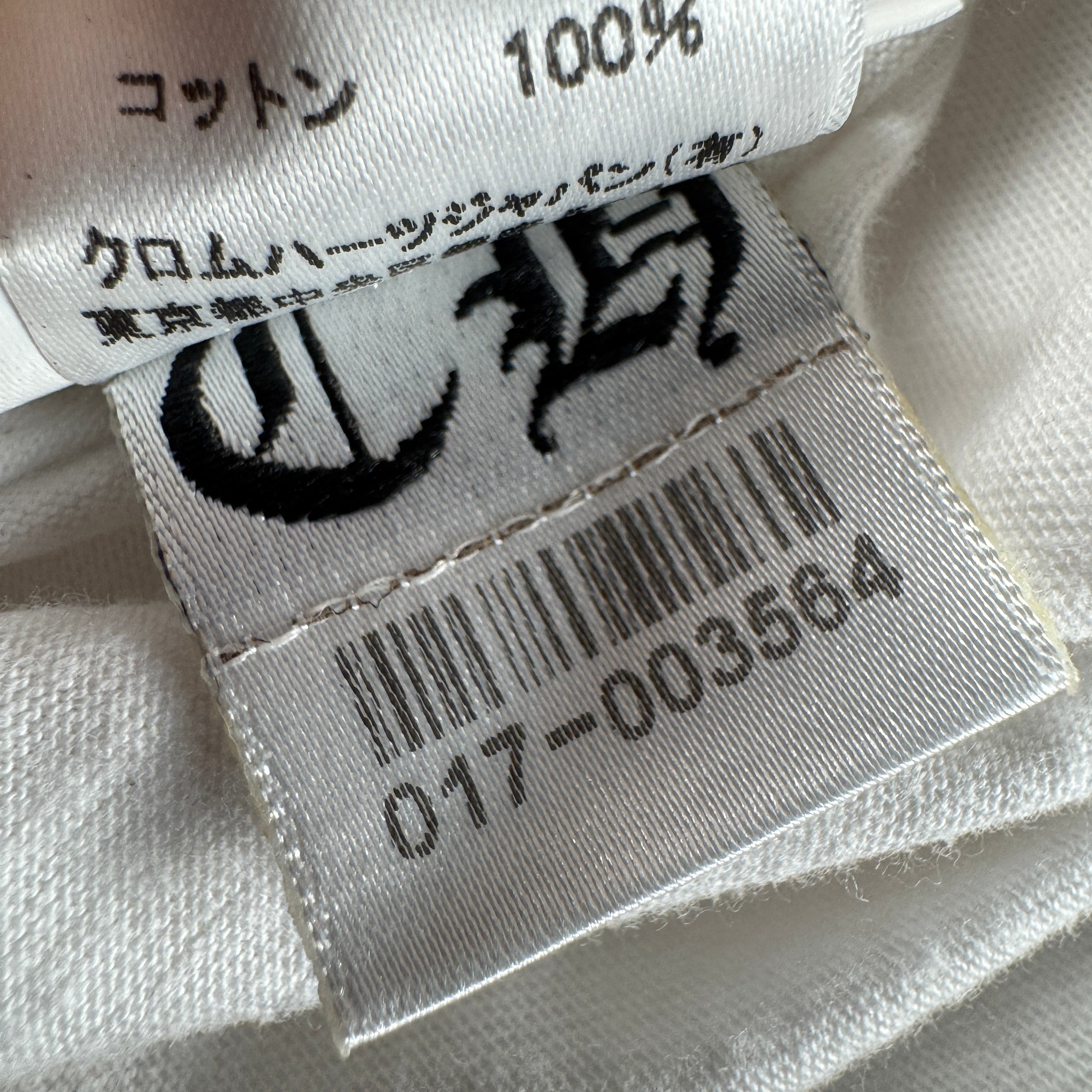 Chrome Hearts Joe Fotti Dog Skull Striped White Tee (S)