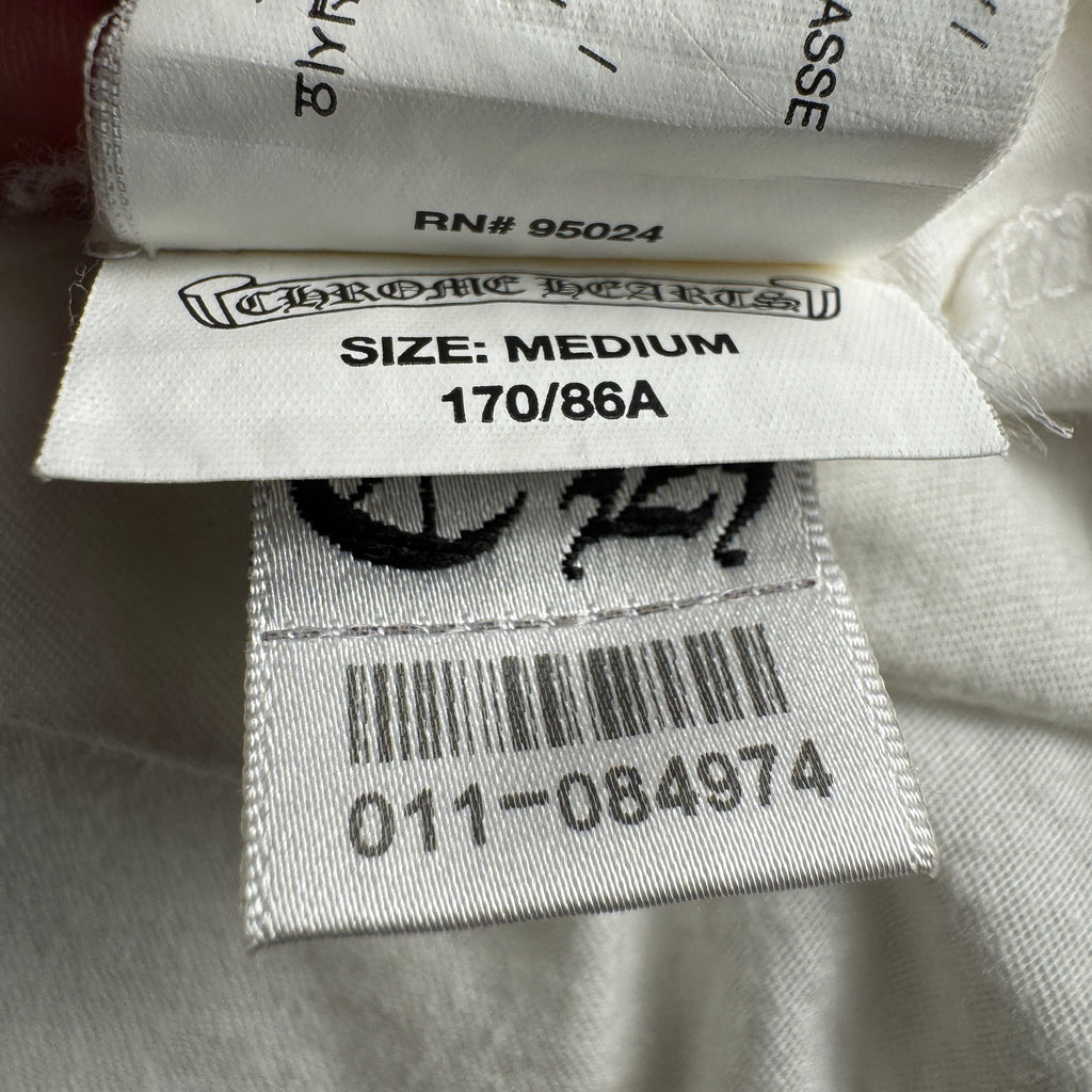 Chrome Hearts Foti Stickman Monogram White Tee (M)