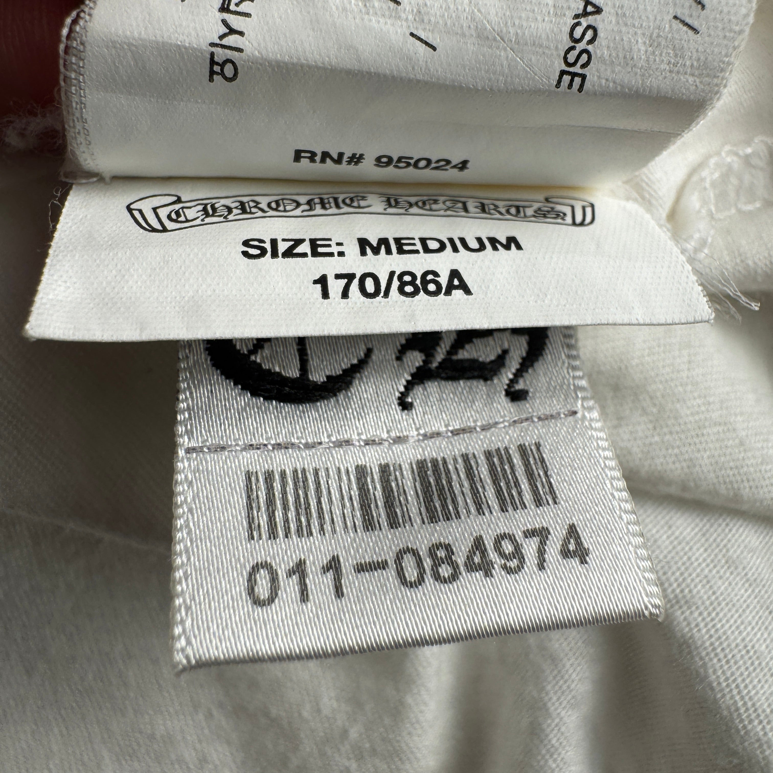 Chrome Hearts Foti Stickman Monogram White Tee (M)