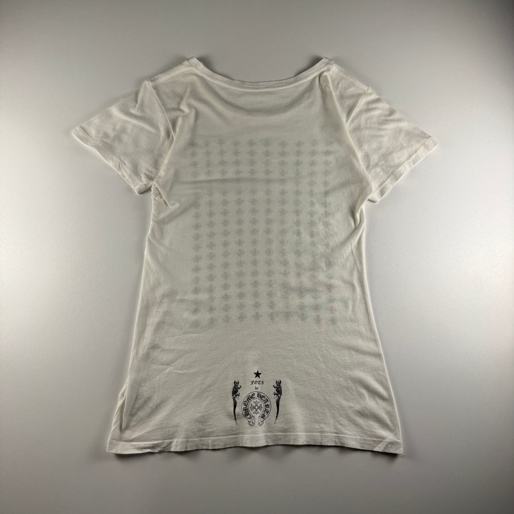 Chrome Hearts Foti Stickman Monogram White Tee (M)