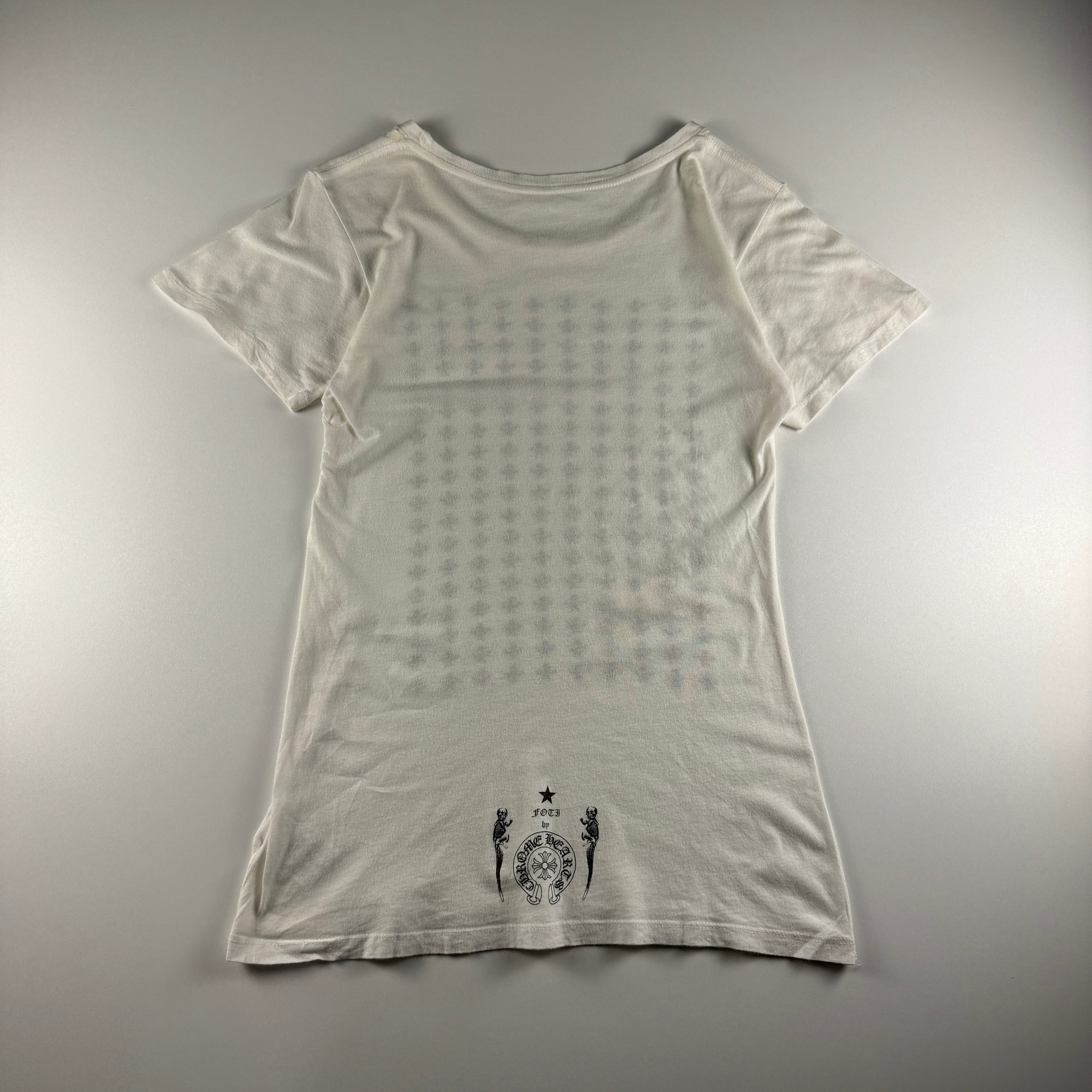 Chrome Hearts Foti Stickman Monogram White Tee (M)