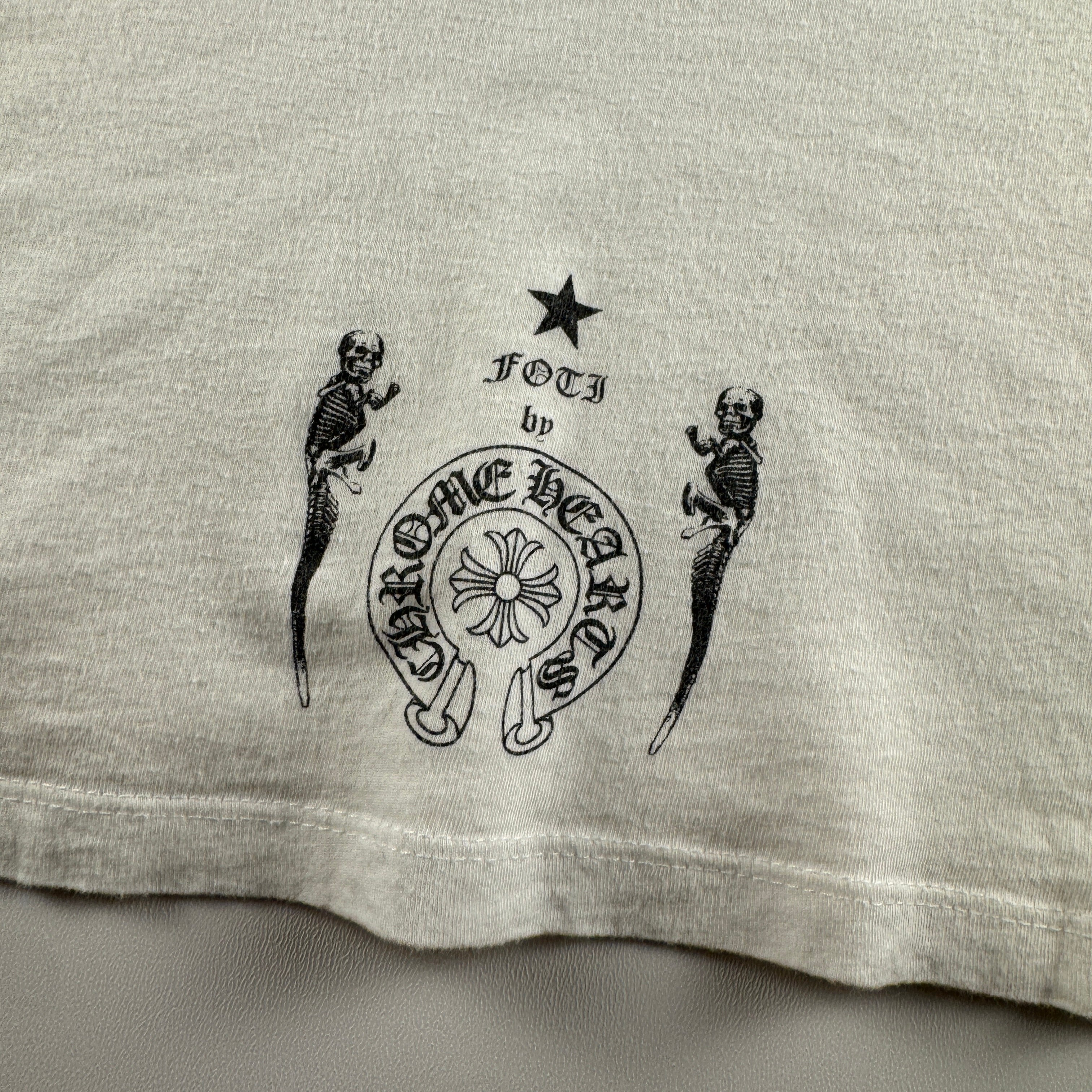 Chrome Hearts Foti Stickman Monogram White Tee (M)