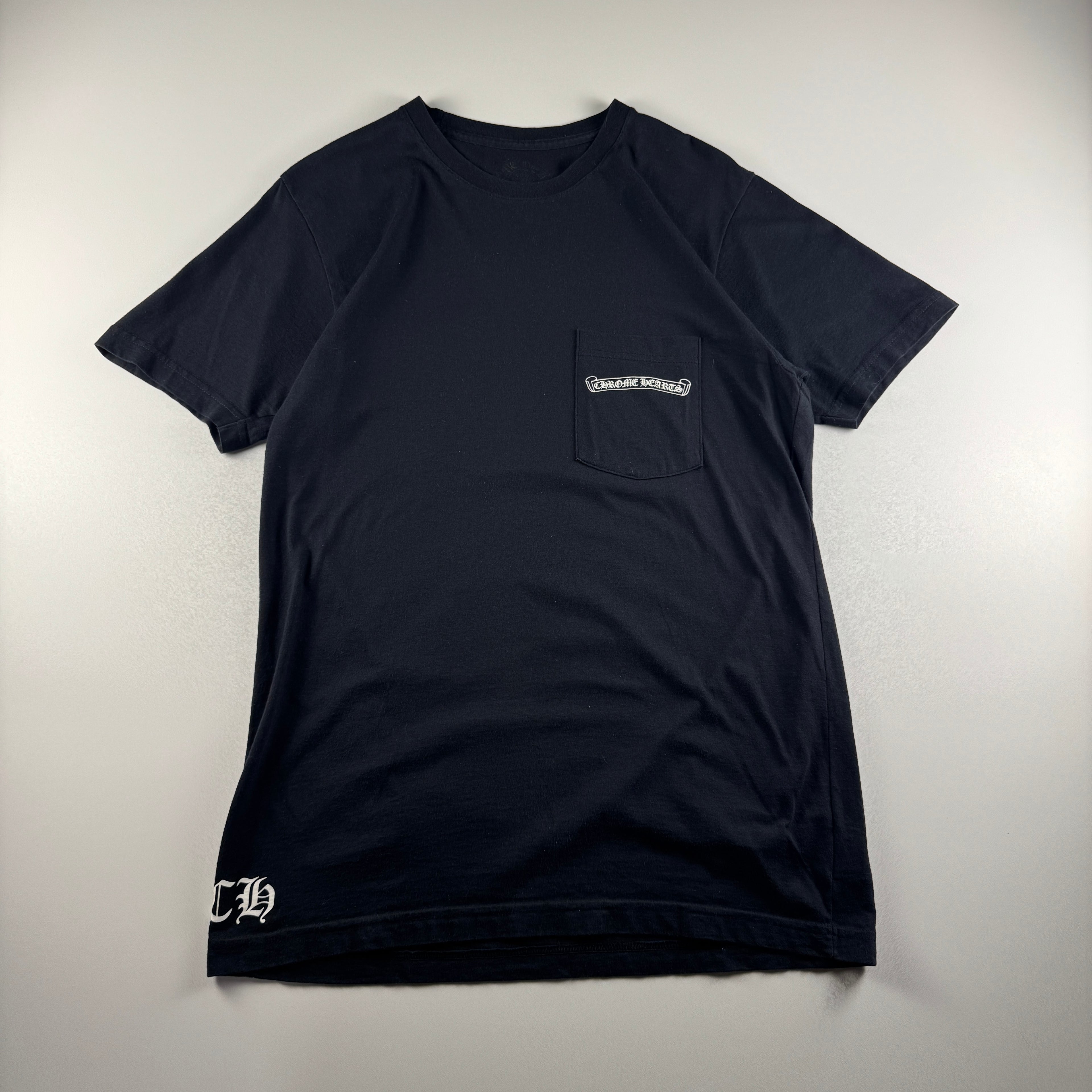 Chrome Hearts Black Vine Scroll Print Black Tee (M)