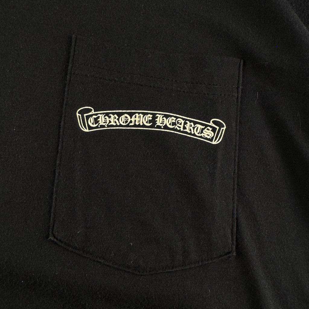 Chrome Hearts Black Vine Scroll Print Black Tee (M)