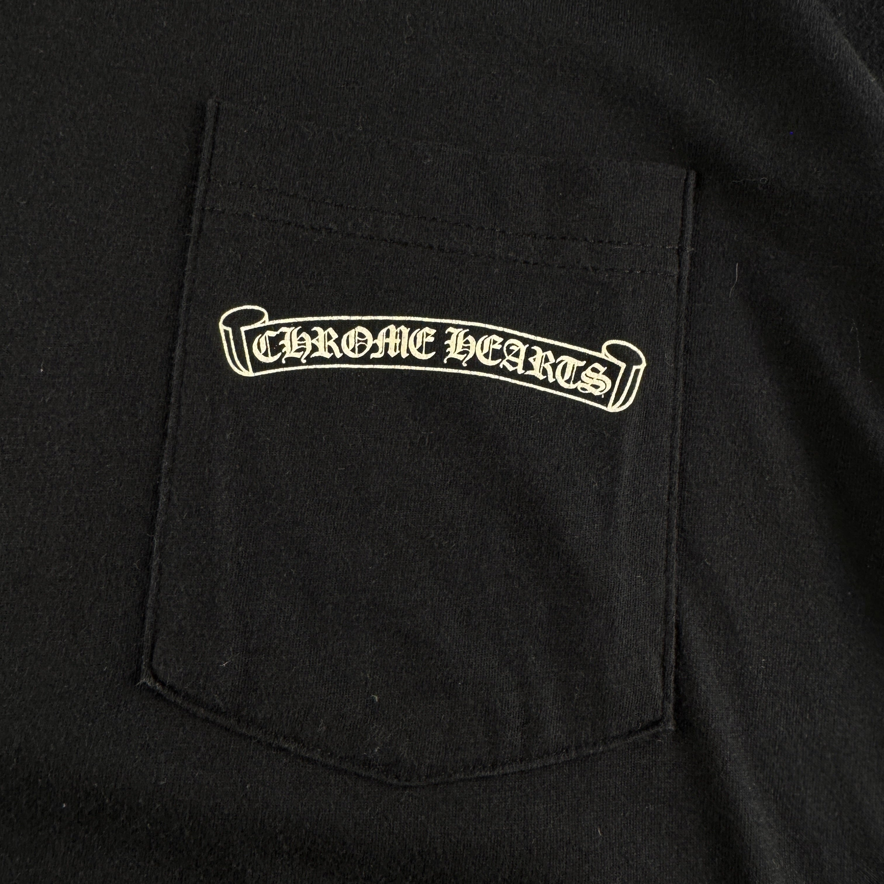Chrome Hearts Black Vine Scroll Print Black Tee (M)