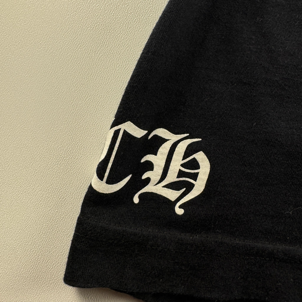 Chrome Hearts Black Vine Scroll Print Black Tee (M)