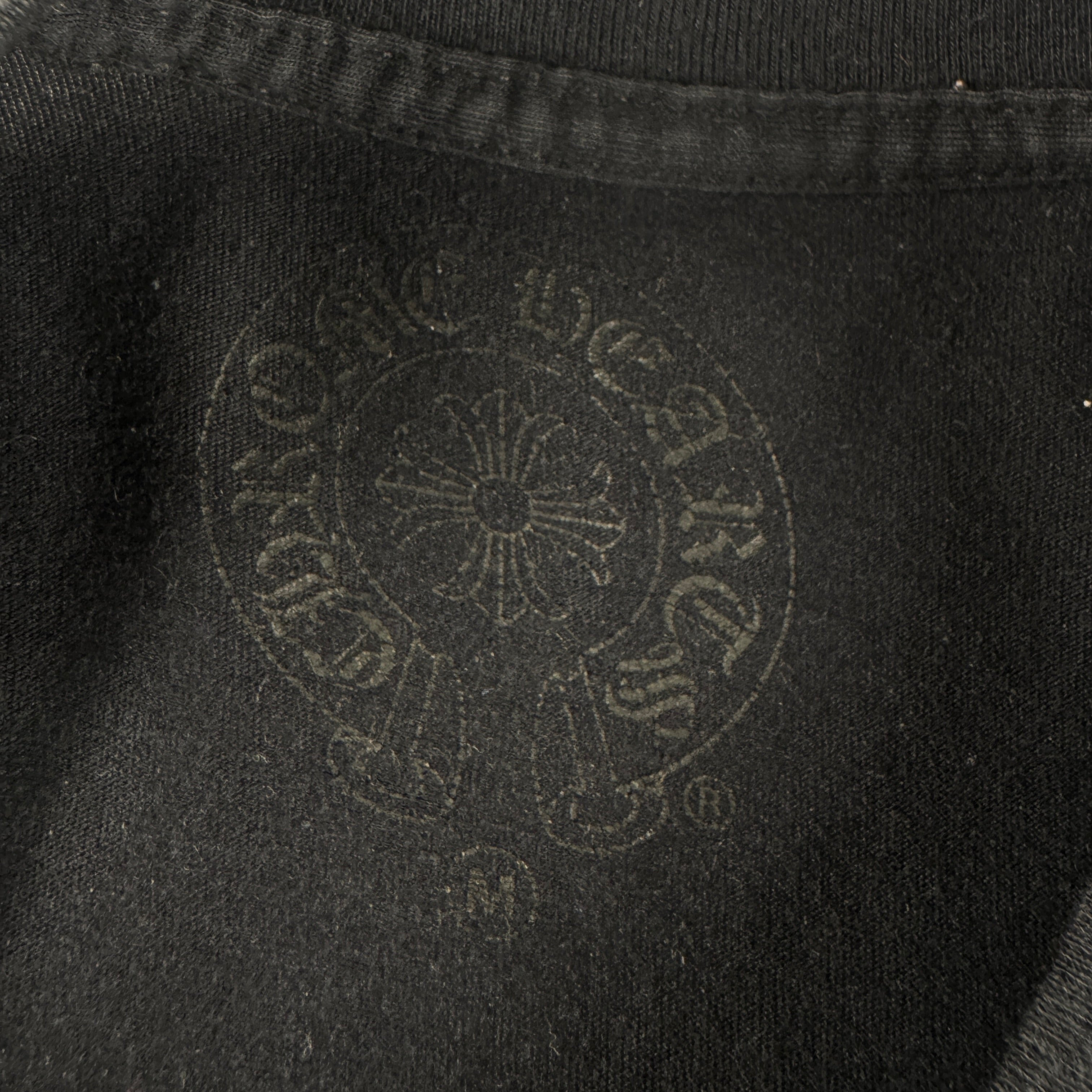 Chrome Hearts Black Vine Scroll Print Black Tee (M)