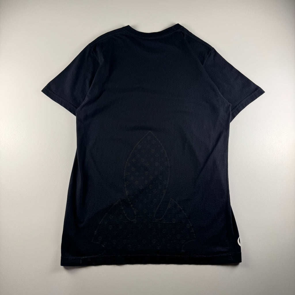 Chrome Hearts Black Vine Scroll Print Black Tee (M)