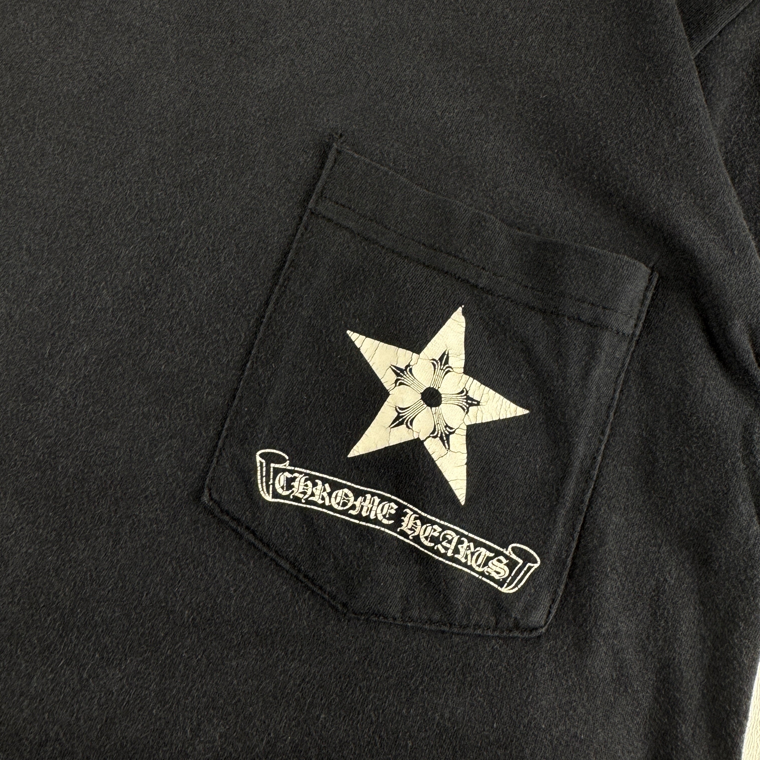 Chrome Hearts Ninja Star Sunfaded Black Tee (S)