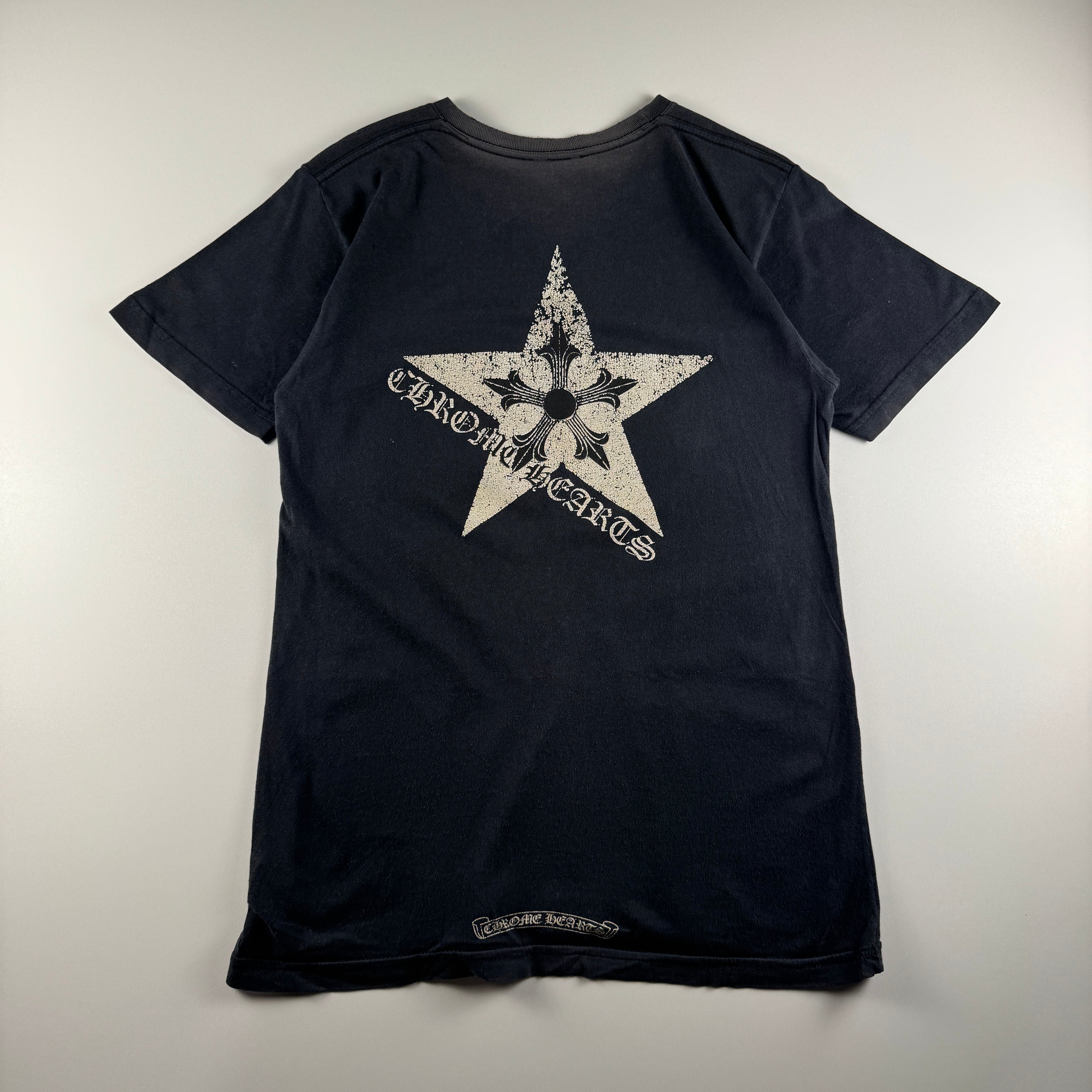 Chrome Hearts Ninja Star Sunfaded Black Tee (S)