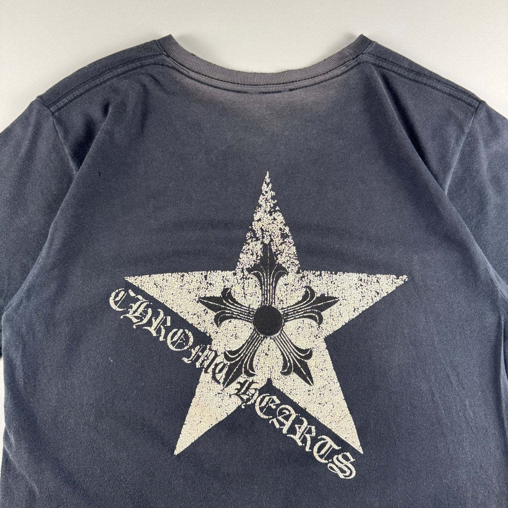 Chrome Hearts Ninja Star Sunfaded Black Tee (S)