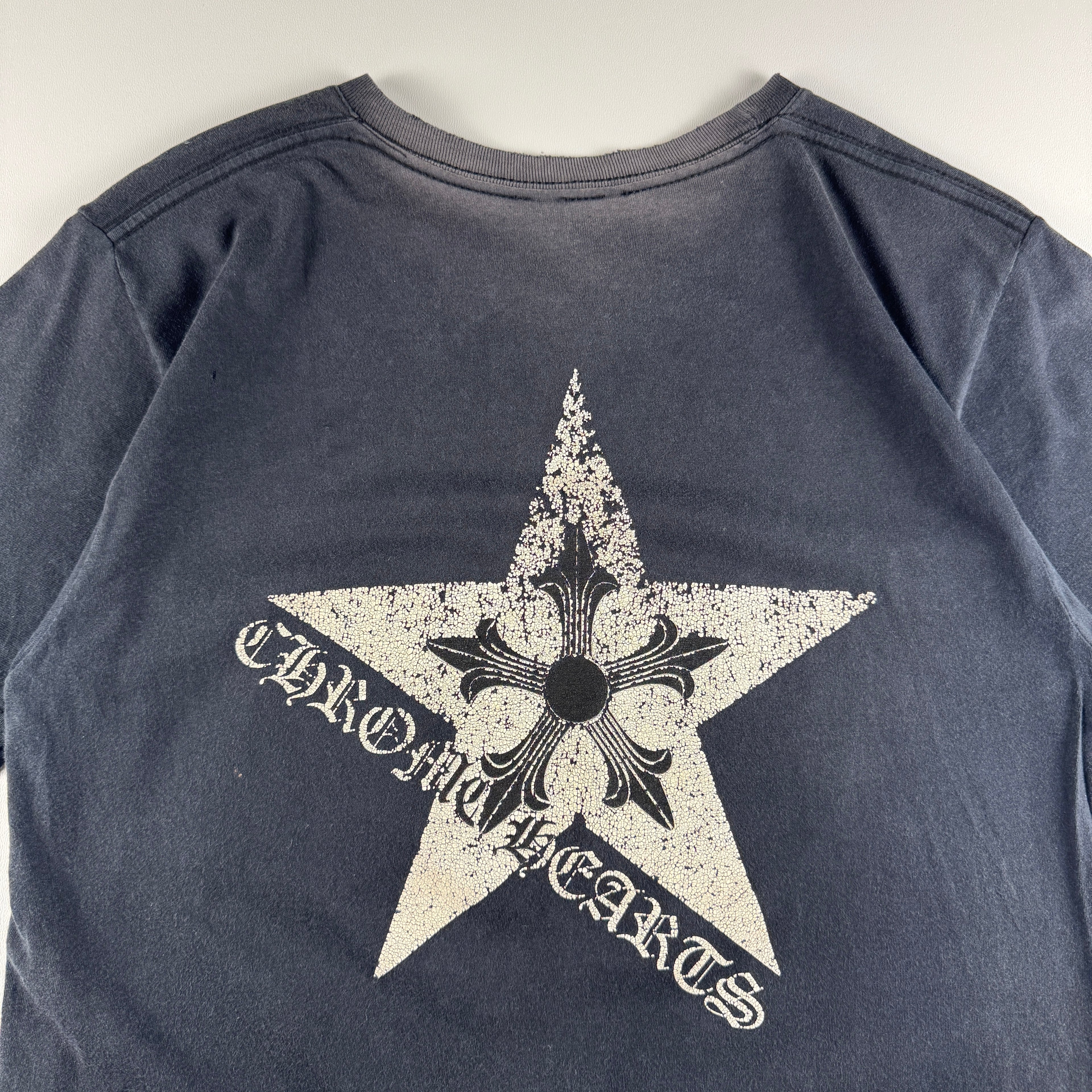 Chrome Hearts Ninja Star Sunfaded Black Tee (S)